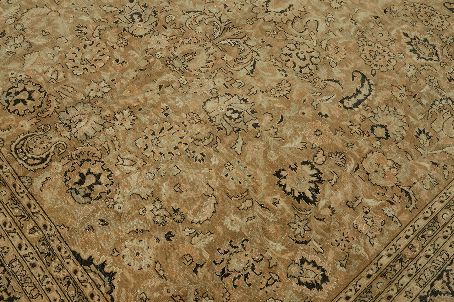 8x11 Beige Vintage Large Area Rug - 46399