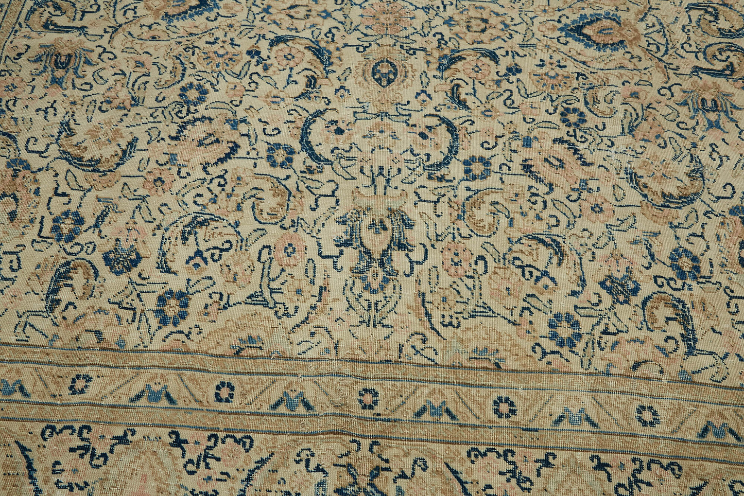 8x11 Beige Vintage Large Area Rug - 46400