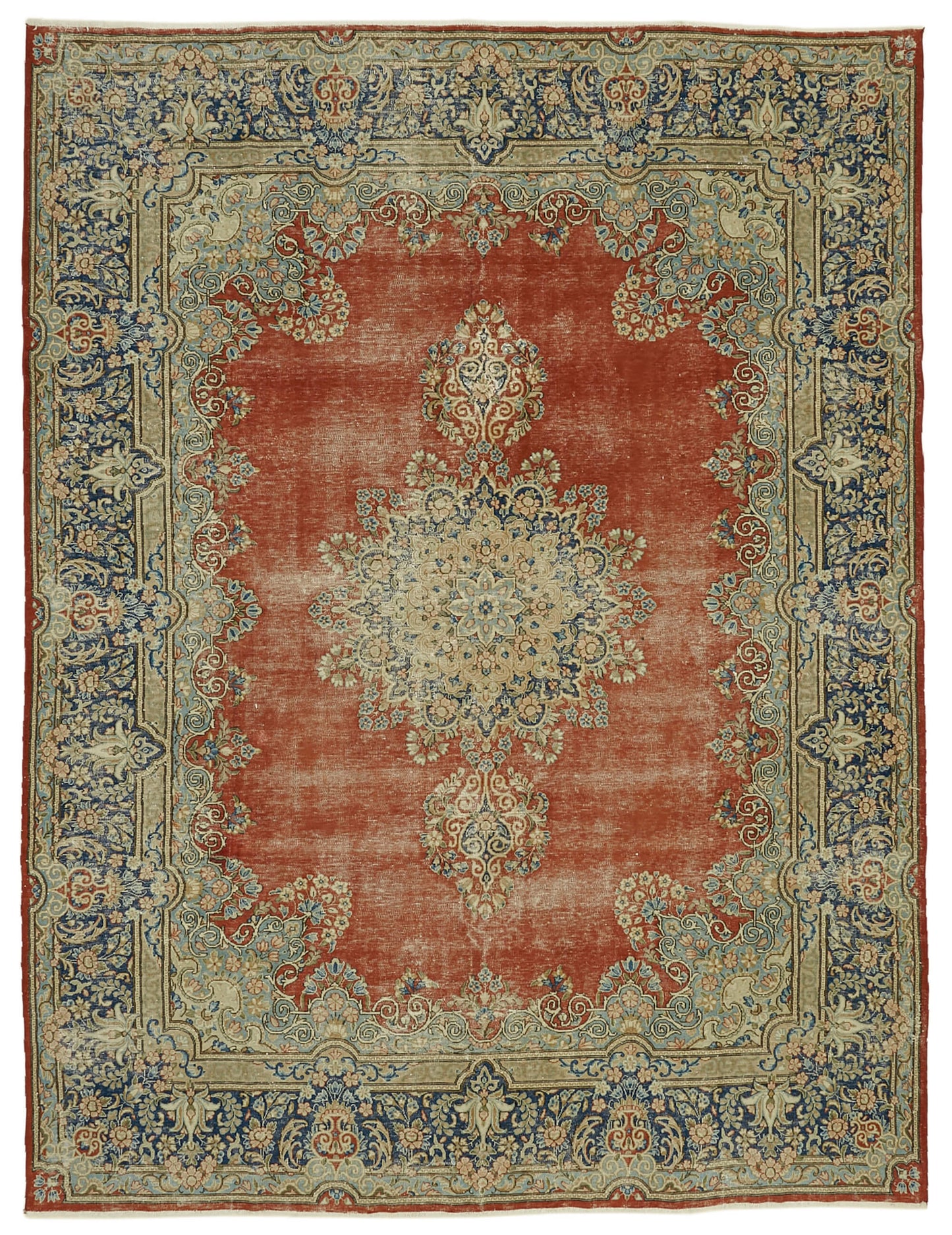 9x12 Red Vintage Large Area Rug - 46404