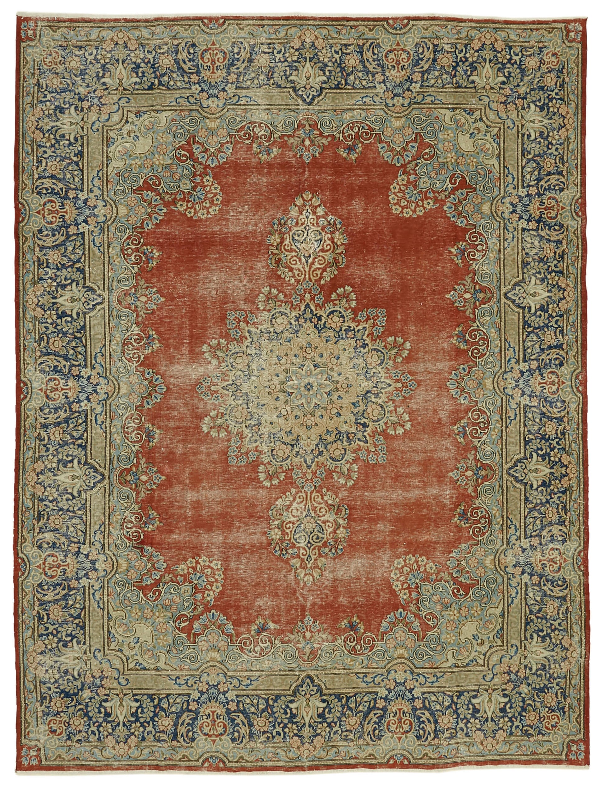 9x12 Red Vintage Large Area Rug - 46404