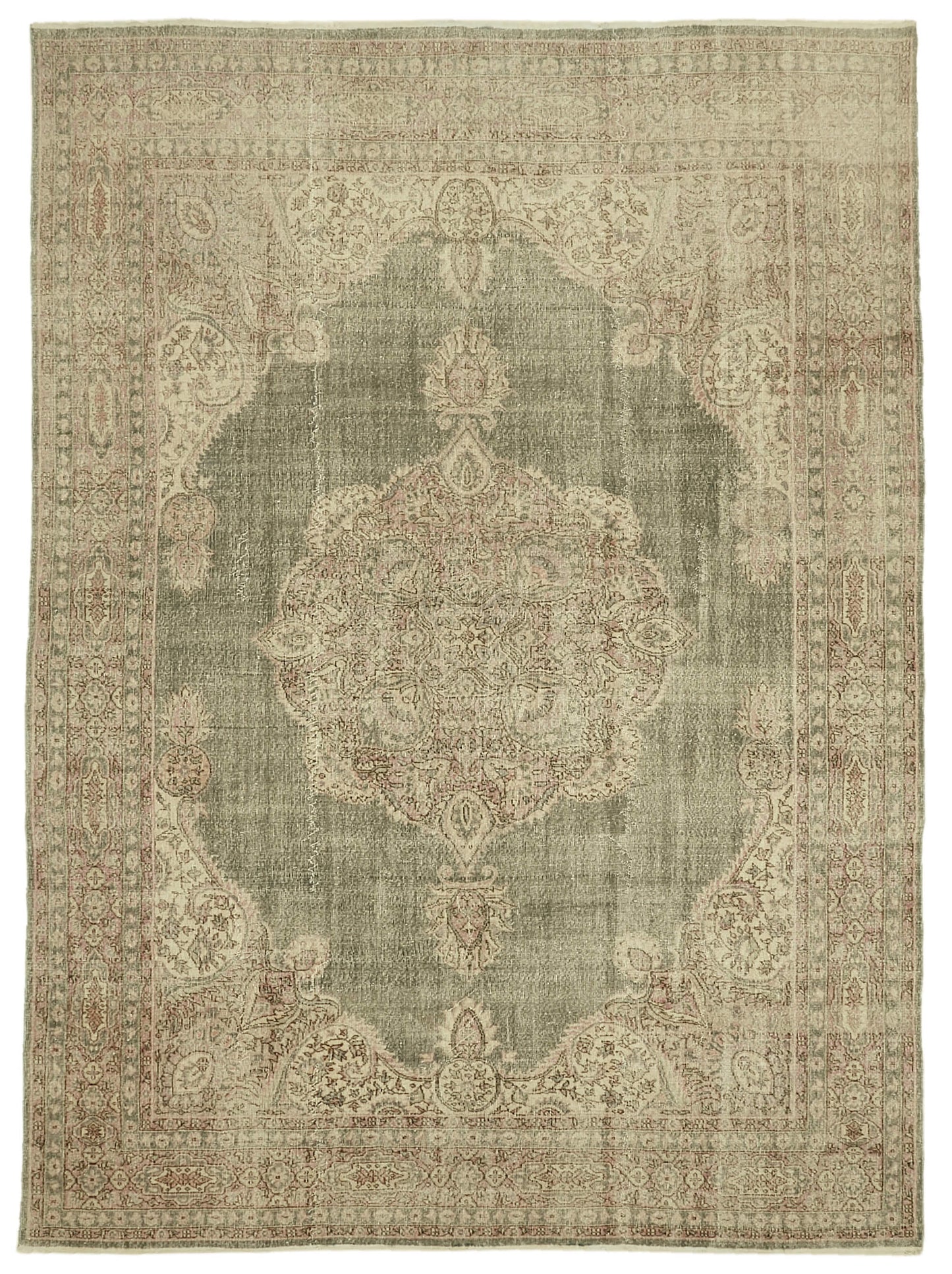 9x12 Beige Vintage Large Area Rug - 46407