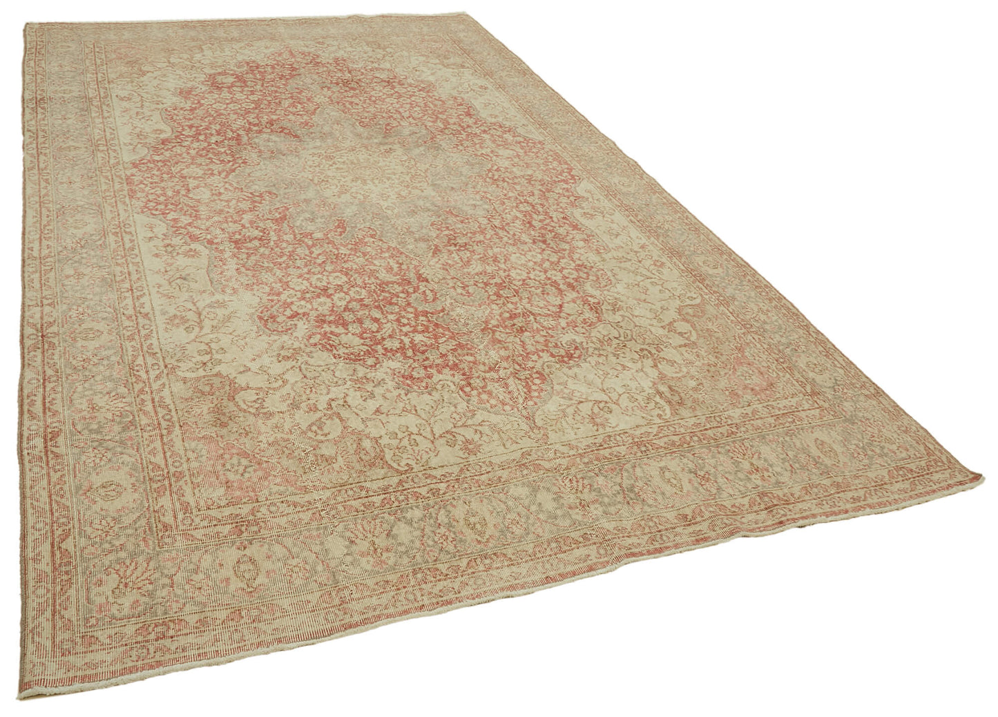 7x12 Beige Vintage Large Area Rug - 46408