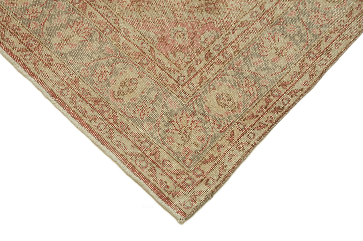 7x12 Beige Vintage Large Area Rug - 46408