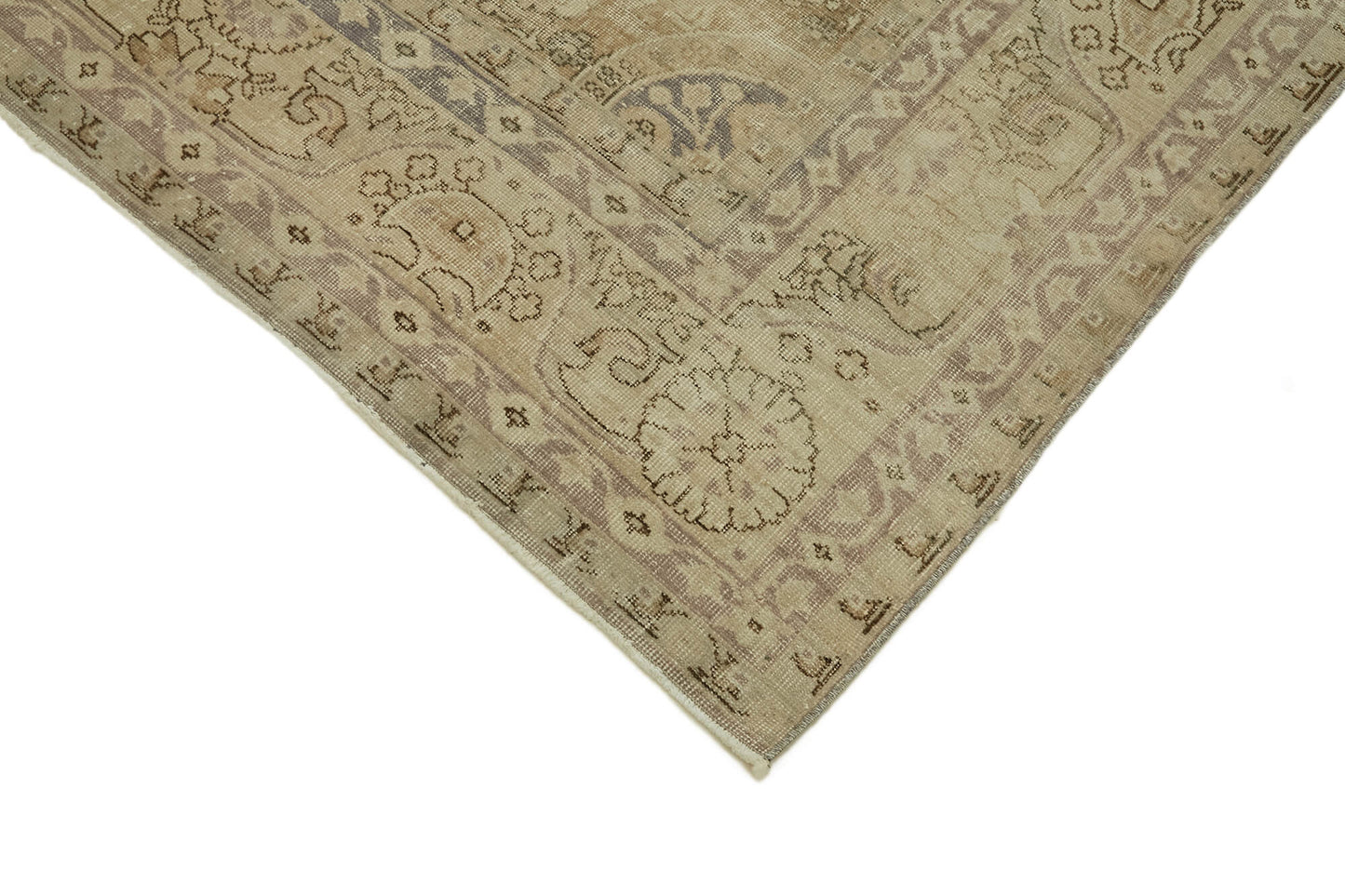 8x11 Beige Vintage Large Area Rug - 46411