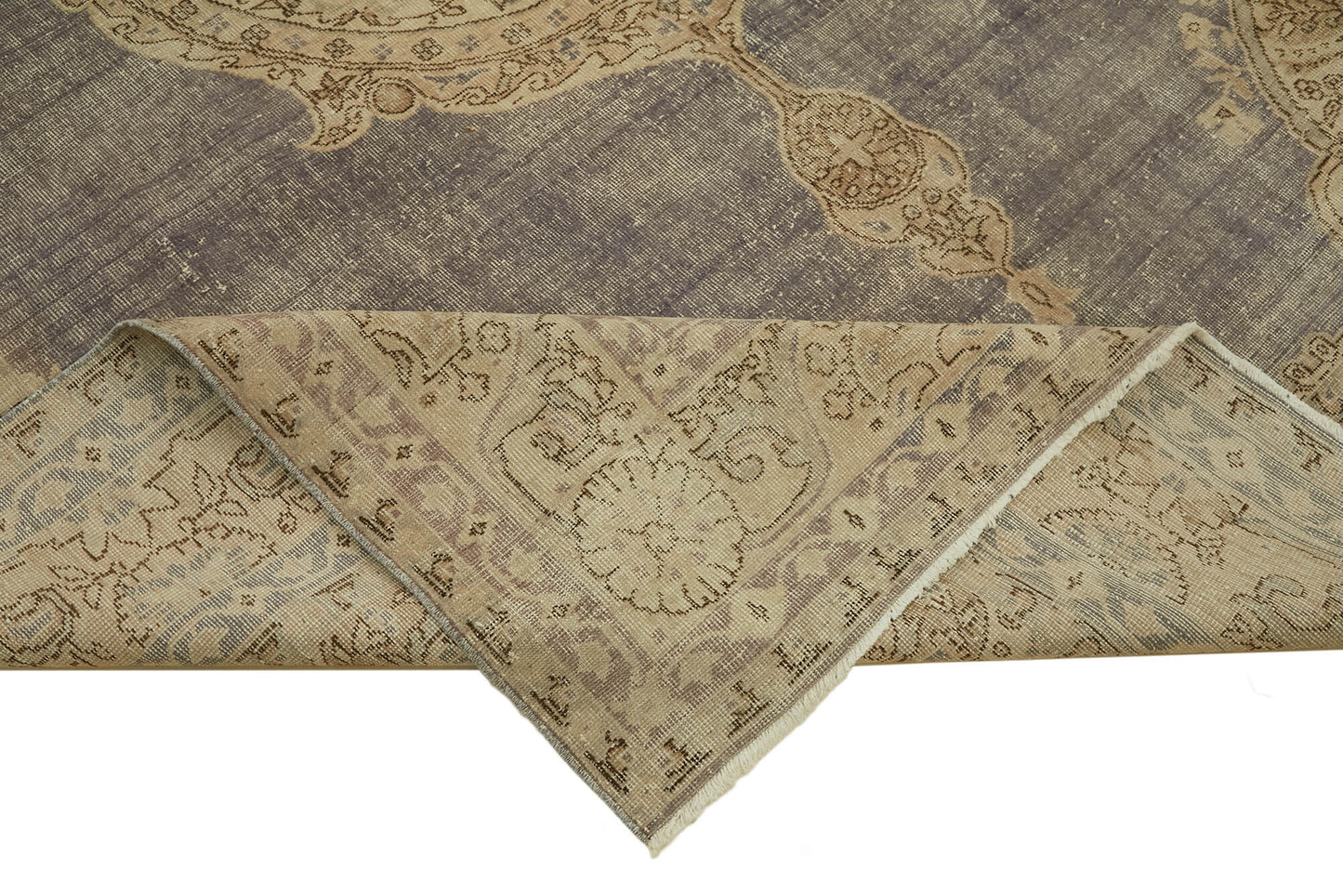 8x11 Beige Vintage Large Area Rug - 46411