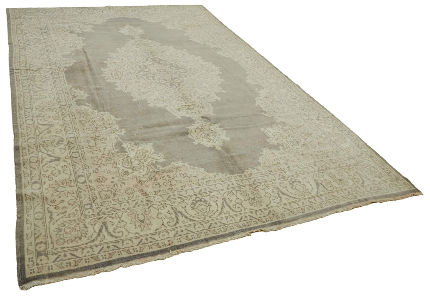 8x13 Beige Vintage Large Area Rug - 46413