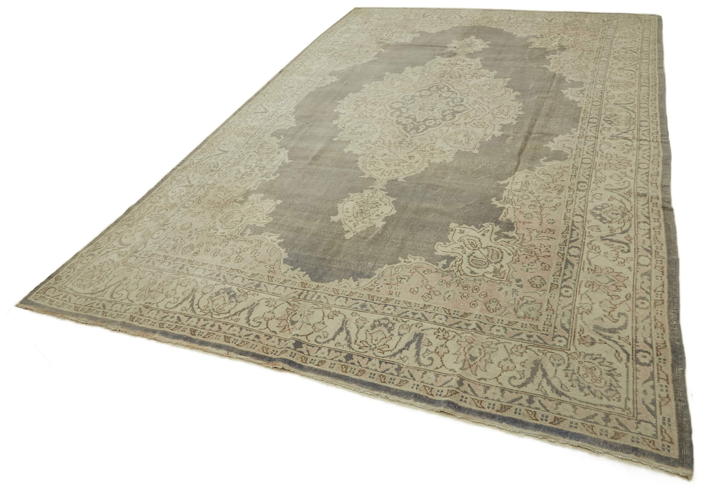 8x13 Beige Vintage Large Area Rug - 46413