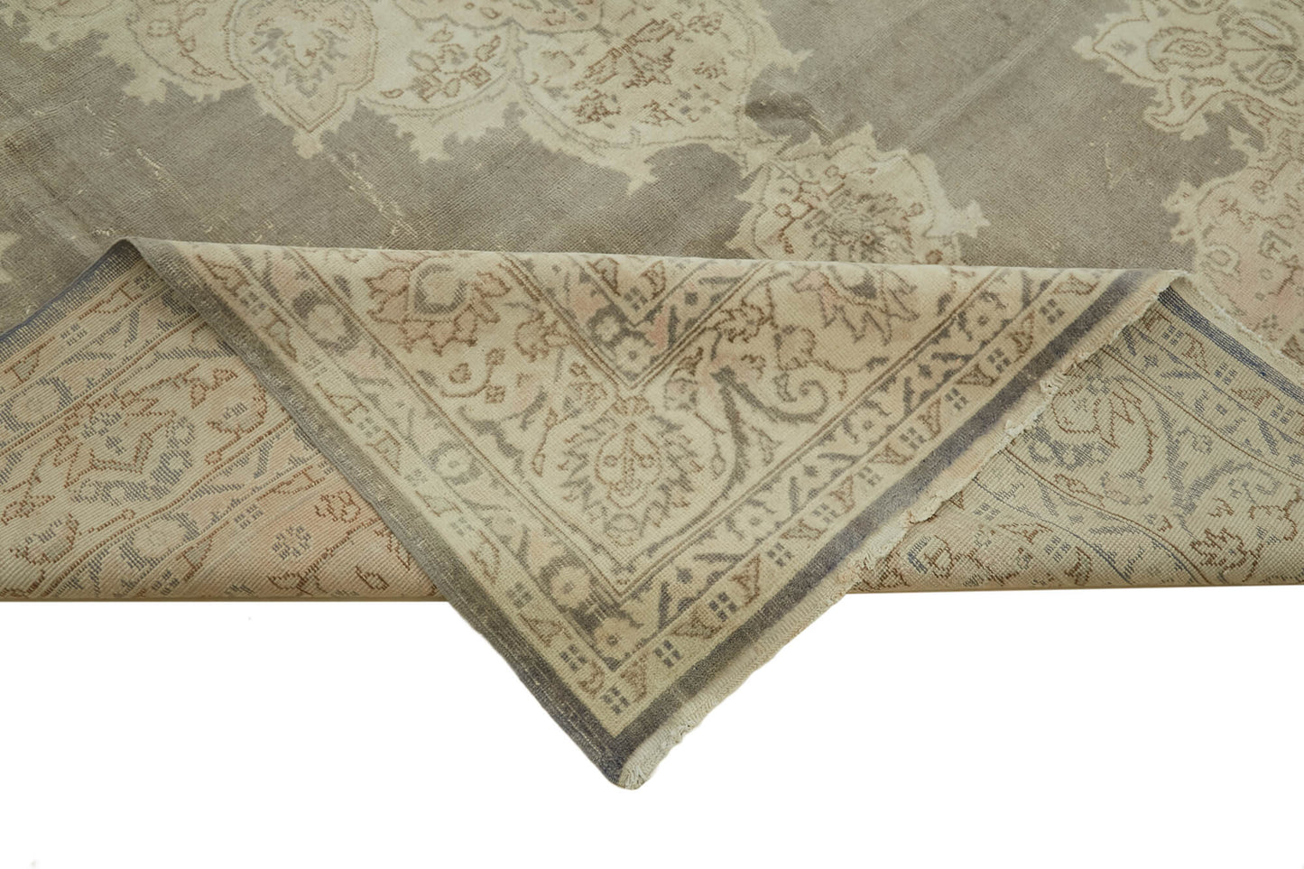 8x13 Beige Vintage Large Area Rug - 46413