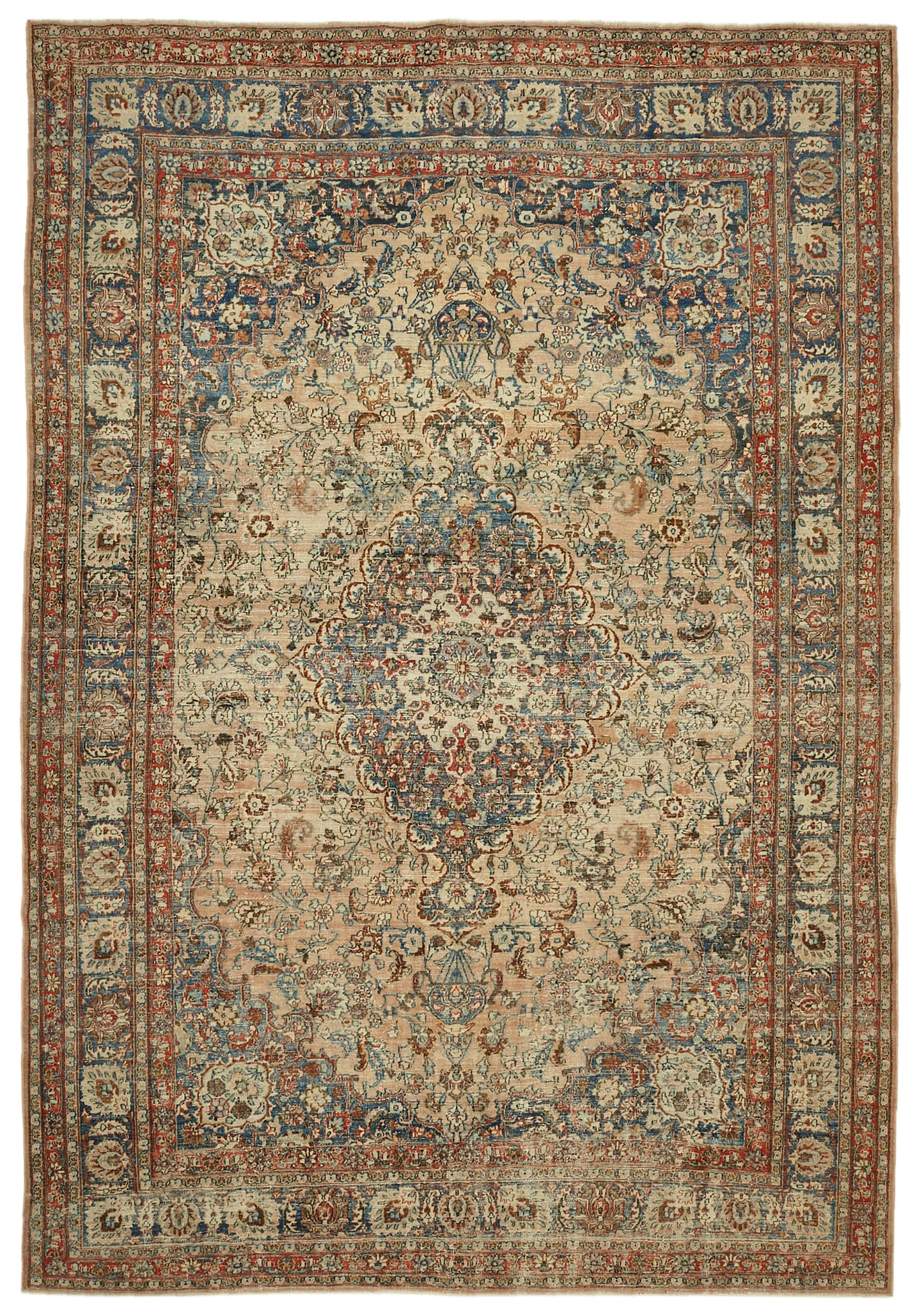 9x14 Beige Vintage Large Area Rug - 46414