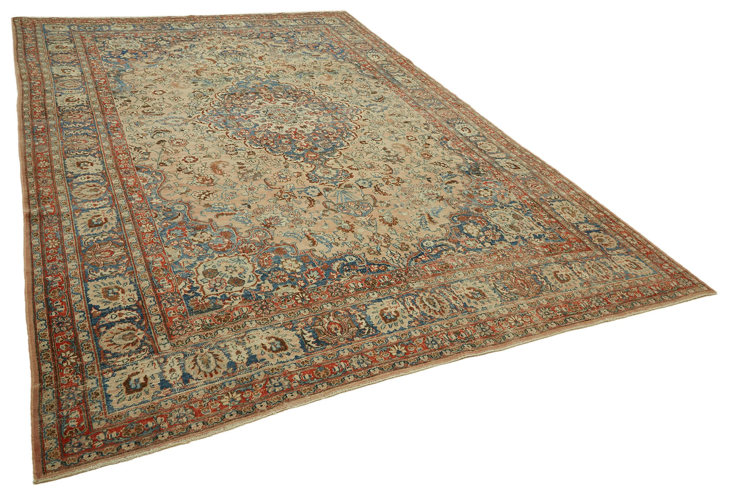 9x14 Beige Vintage Large Area Rug - 46414