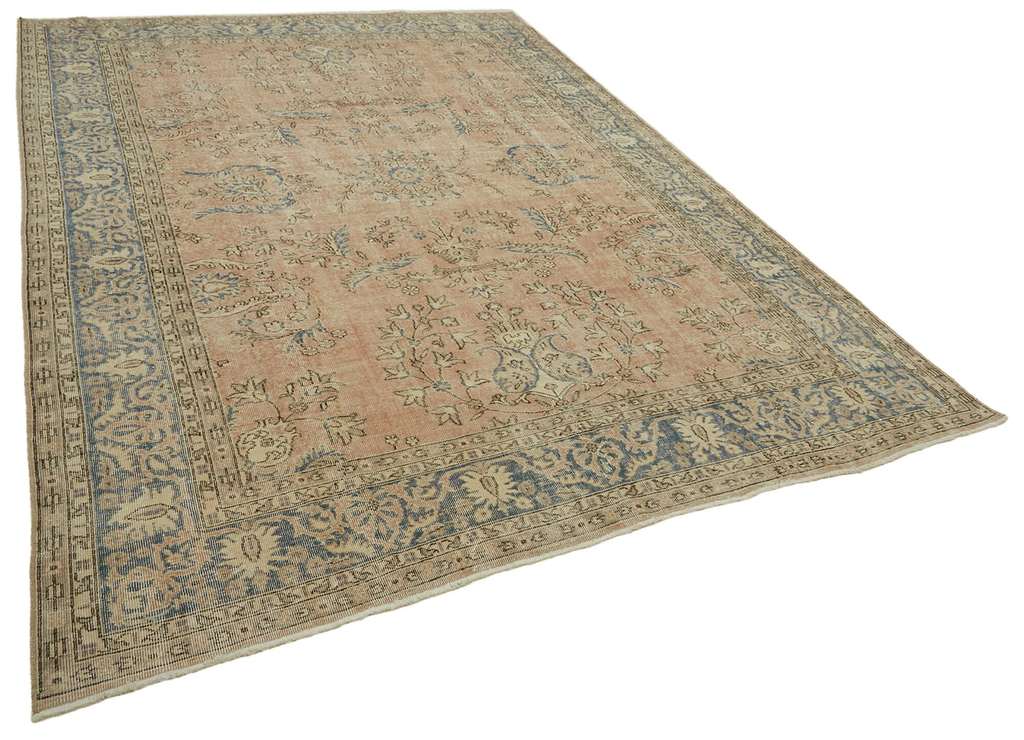 8x11 Beige Vintage Large Area Rug - 46415