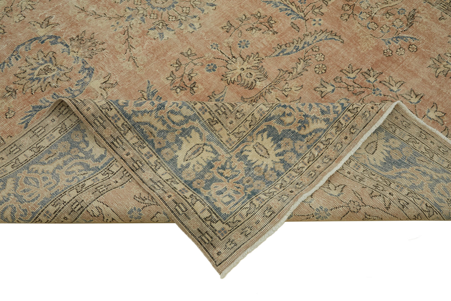 8x11 Beige Vintage Large Area Rug - 46415