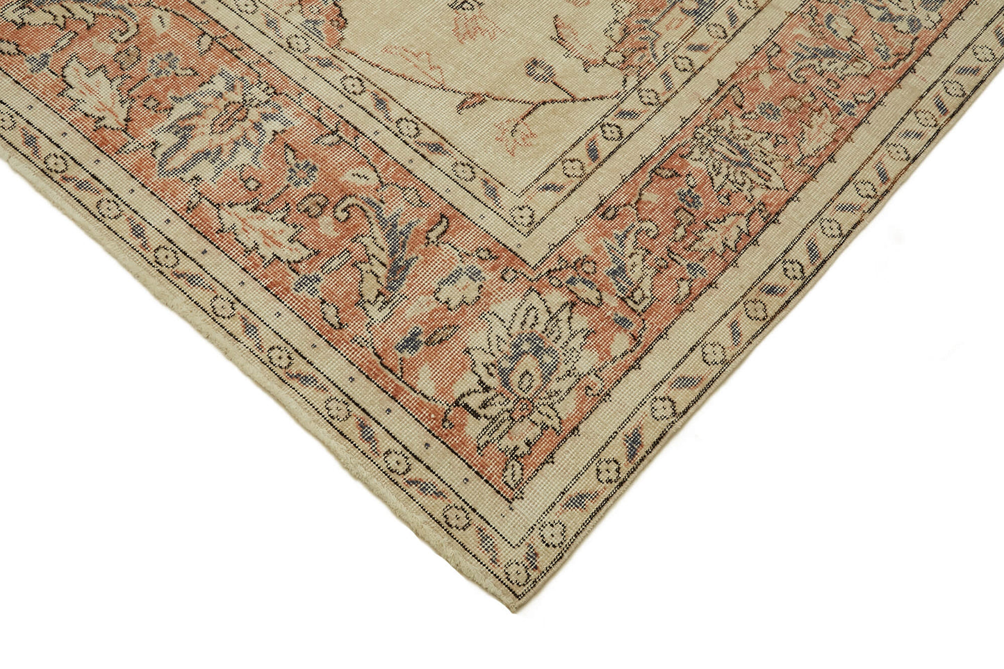 8x11 Beige Vintage Large Area Rug - 46419