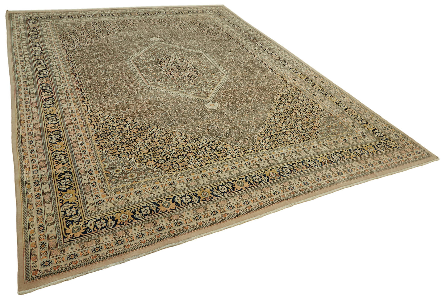 9x13 Beige Vintage Large Area Rug - 46420