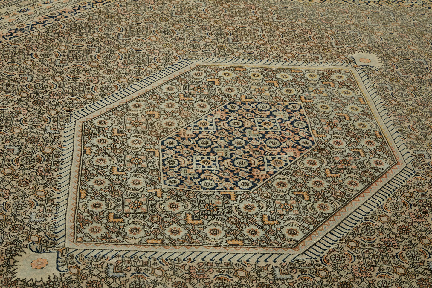 9x13 Beige Vintage Large Area Rug - 46420