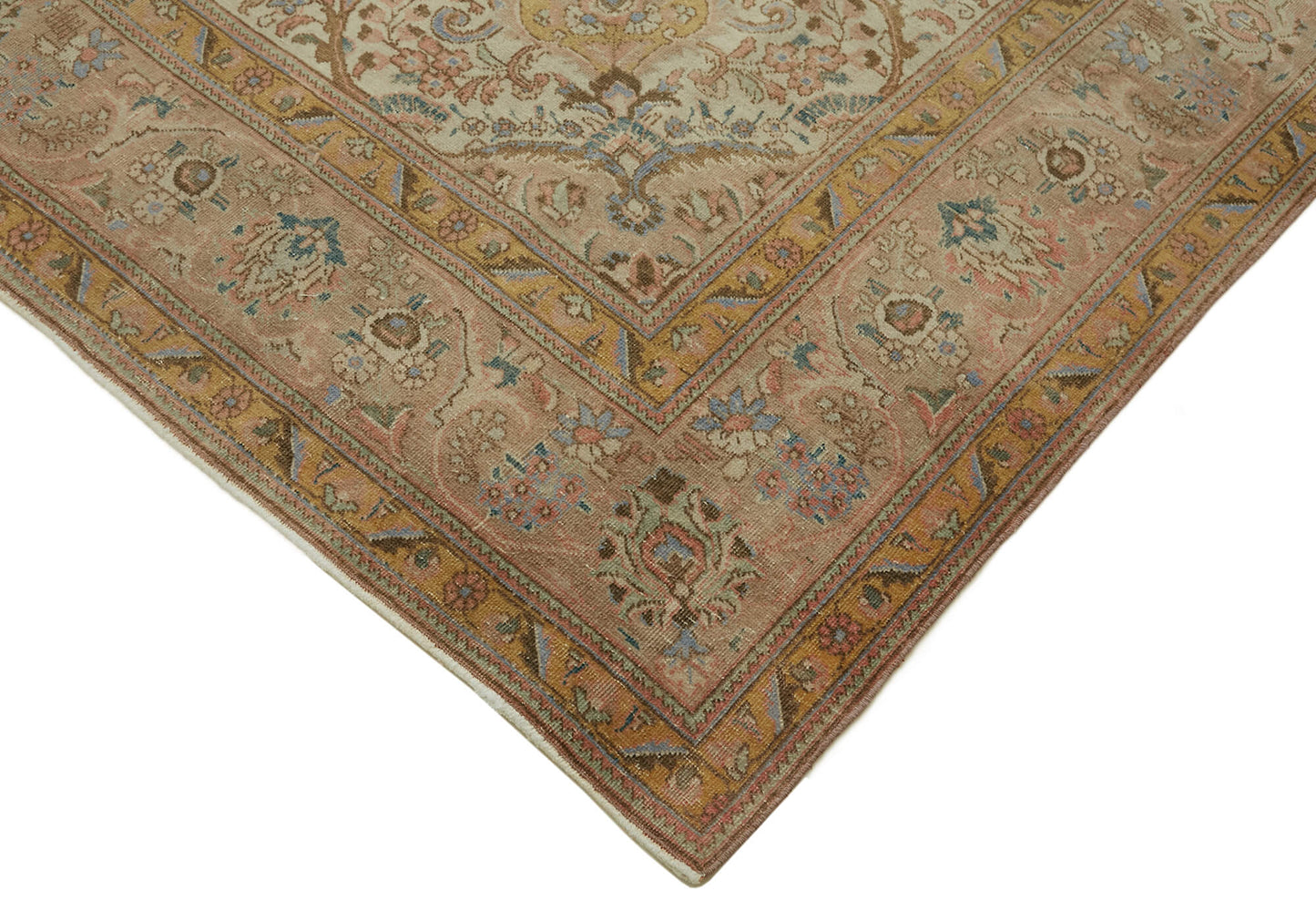 8x11 Beige Vintage Large Area Rug - 46421