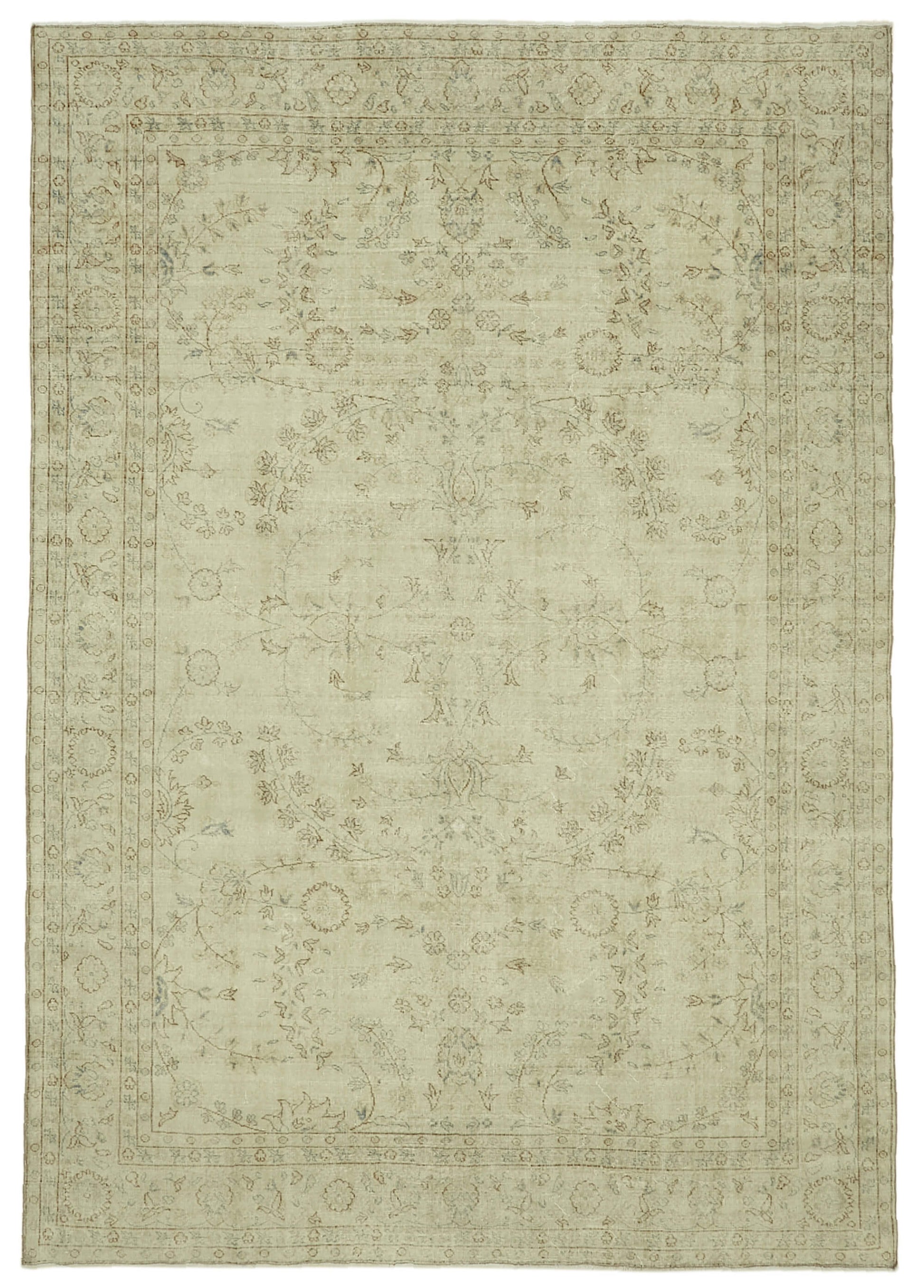 8x12 Beige Vintage Large Area Rug - 46424