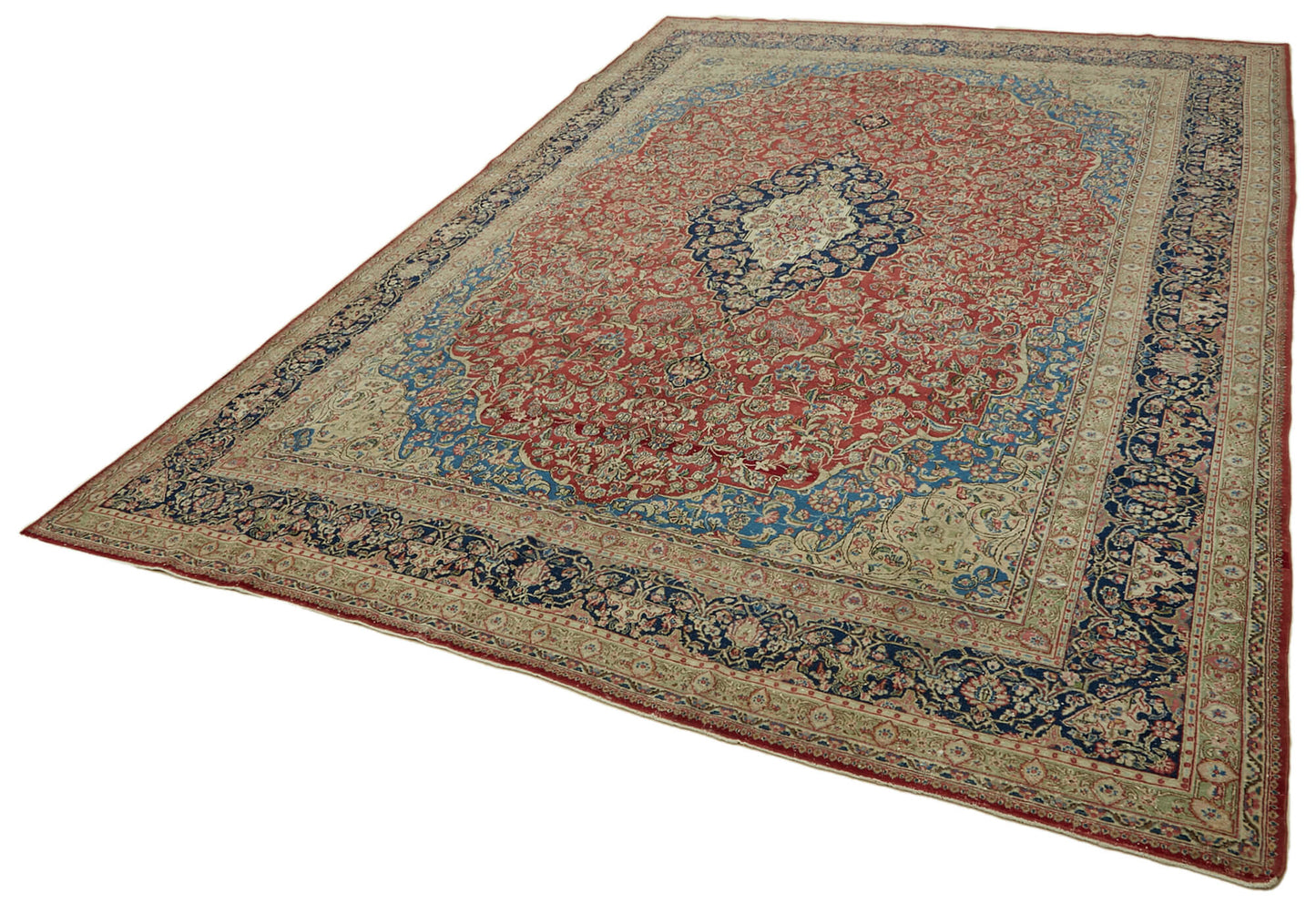 10x14 Beige Vintage Large Area Rug - 46425