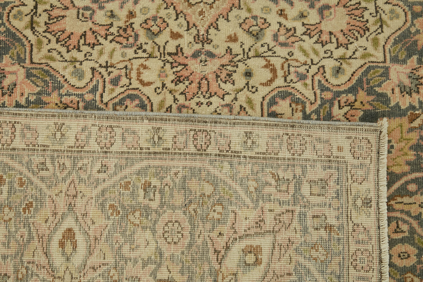 8x11 Beige Vintage Large Area Rug - 46427