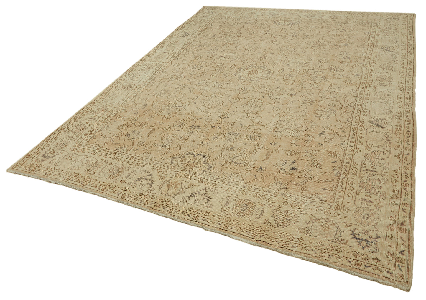 8x11 Beige Vintage Large Area Rug - 46428