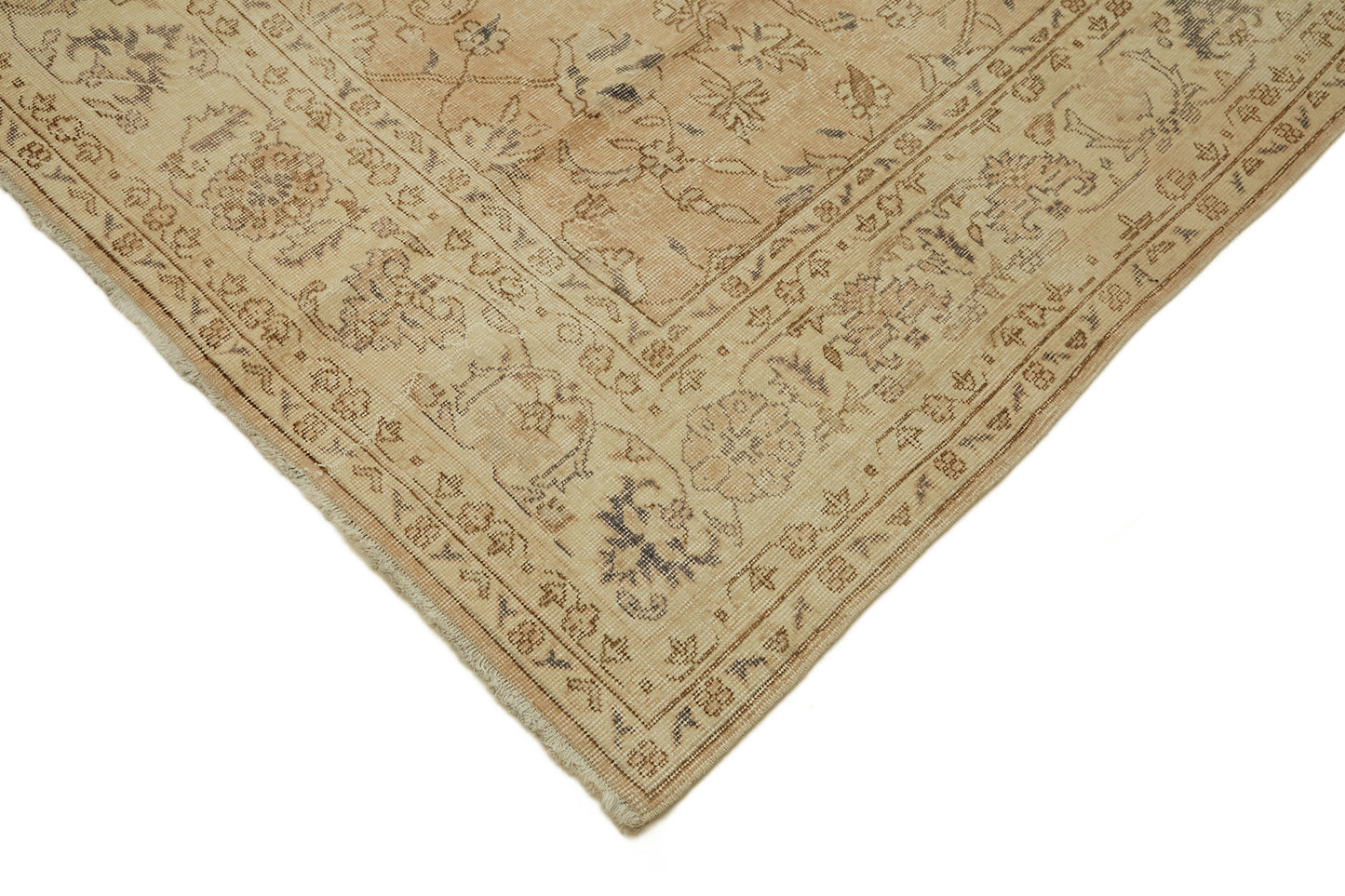 8x11 Beige Vintage Large Area Rug - 46428