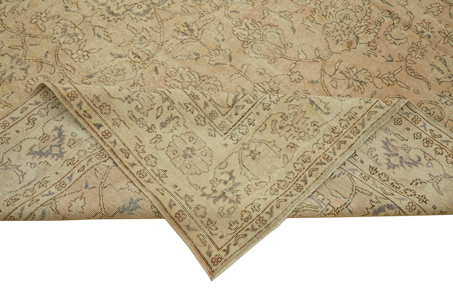 8x11 Beige Vintage Large Area Rug - 46428