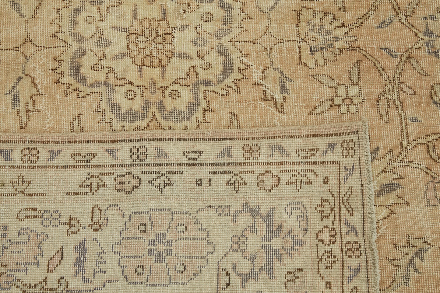 8x11 Beige Vintage Large Area Rug - 46428