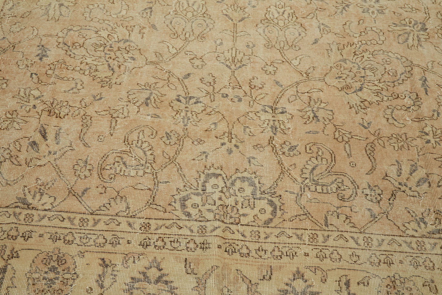 8x11 Beige Vintage Large Area Rug - 46428