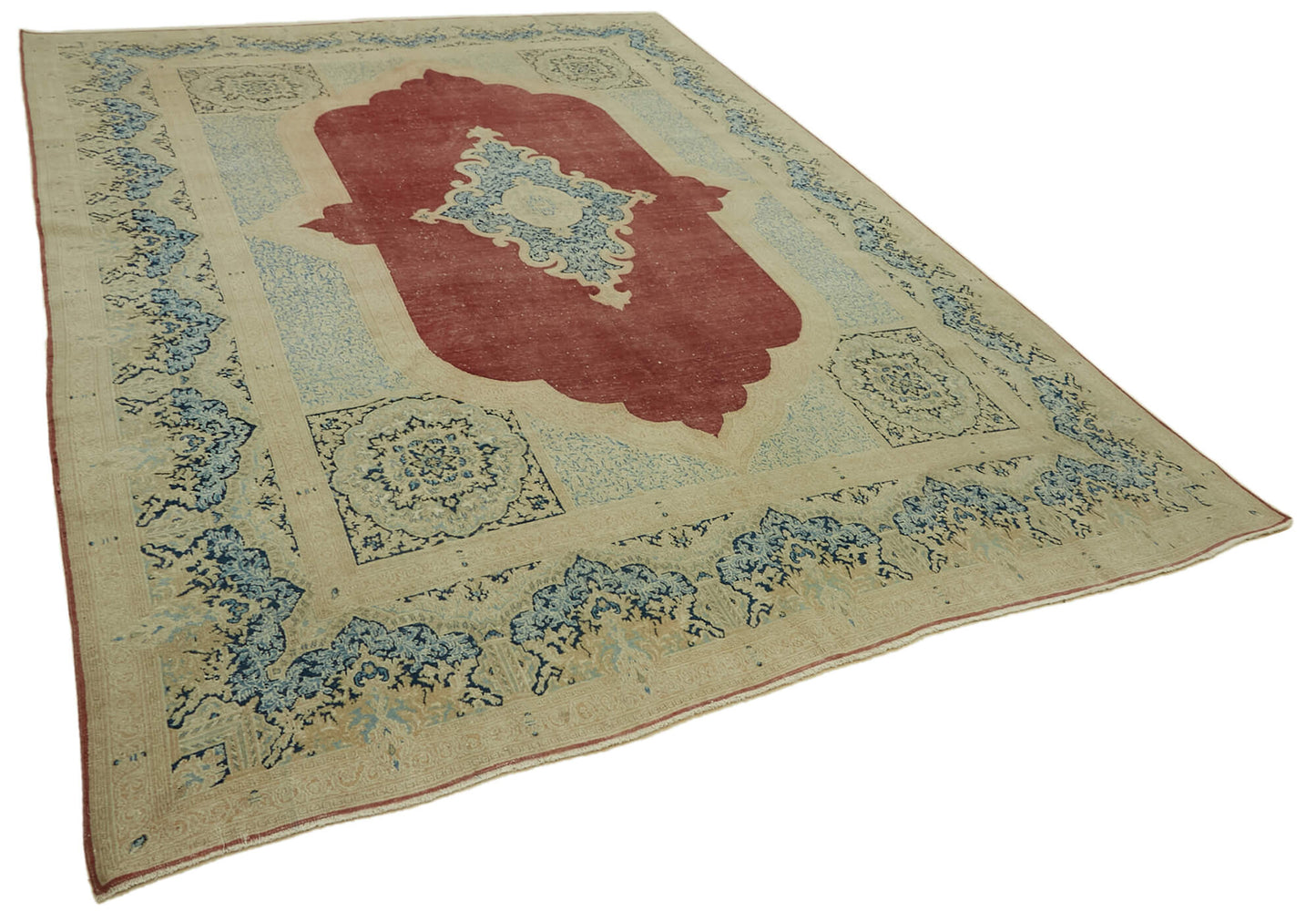 9x12 Beige Vintage Large Area Rug - 46429