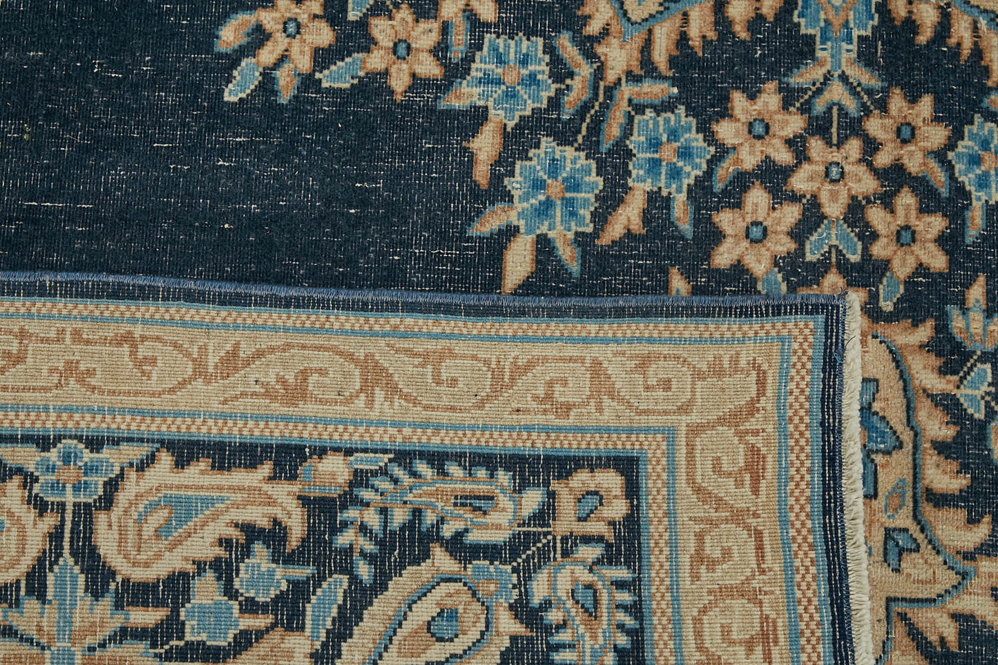 10x13 Blue Vintage Large Area Rug - 46430