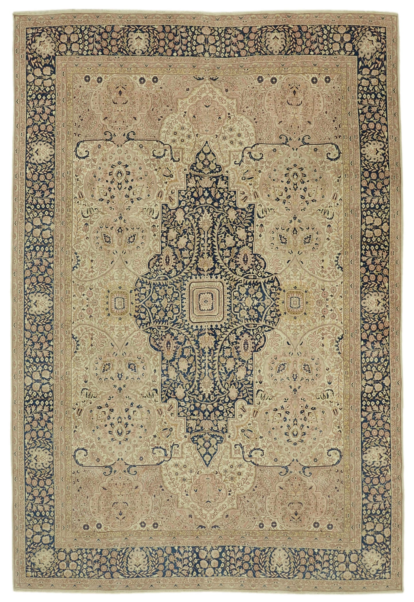 8x12 Beige Vintage Large Area Rug - 46431