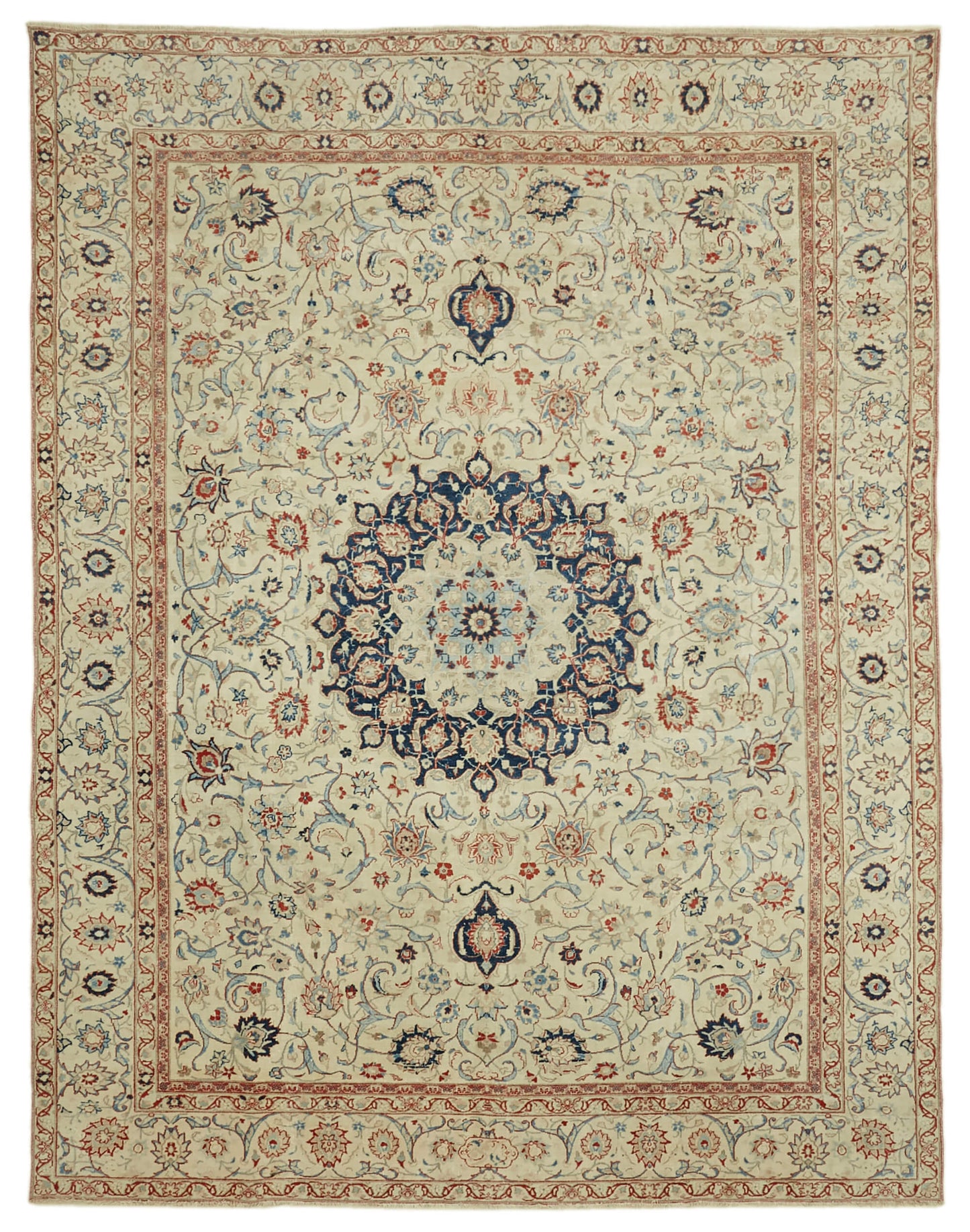 9x12 Beige Vintage Large Area Rug - 46432