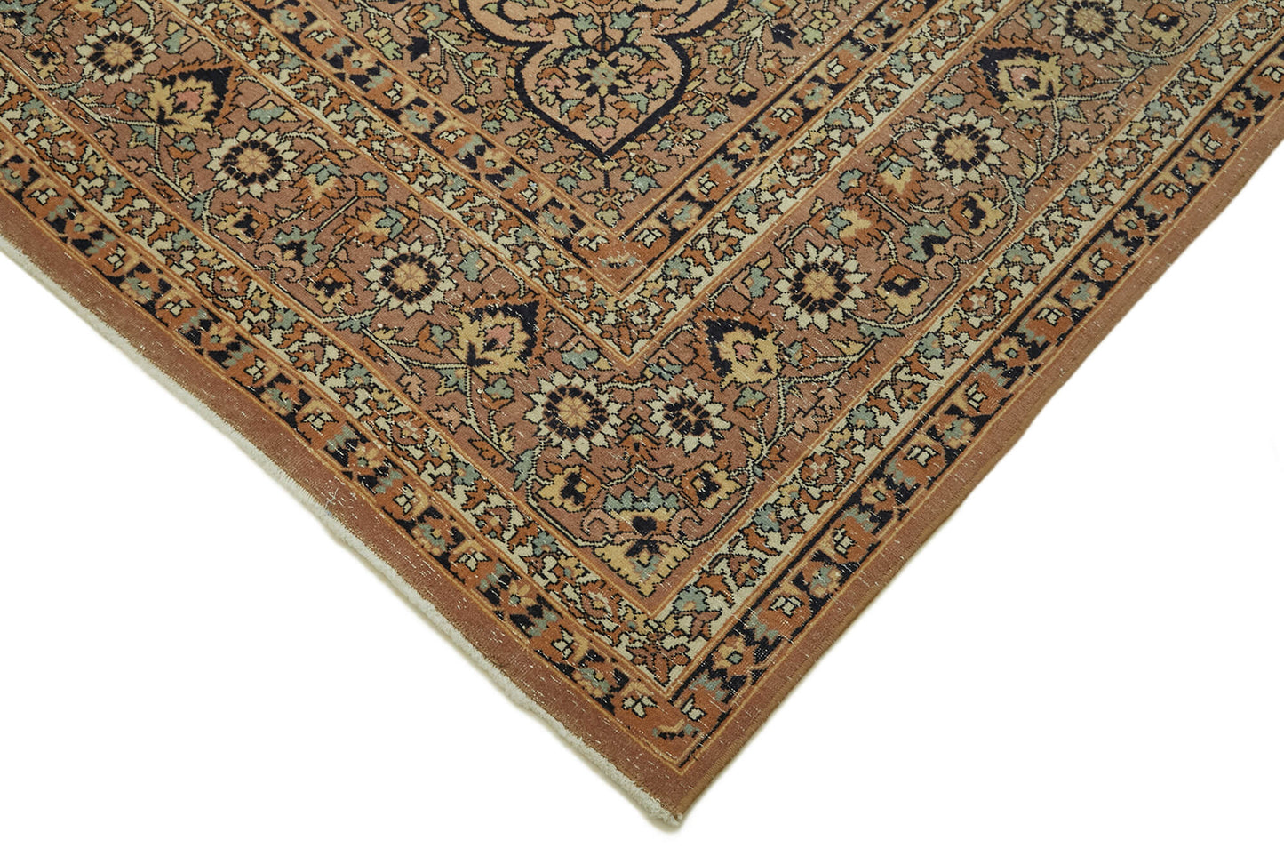 8x11 Beige Vintage Large Area Rug - 46437