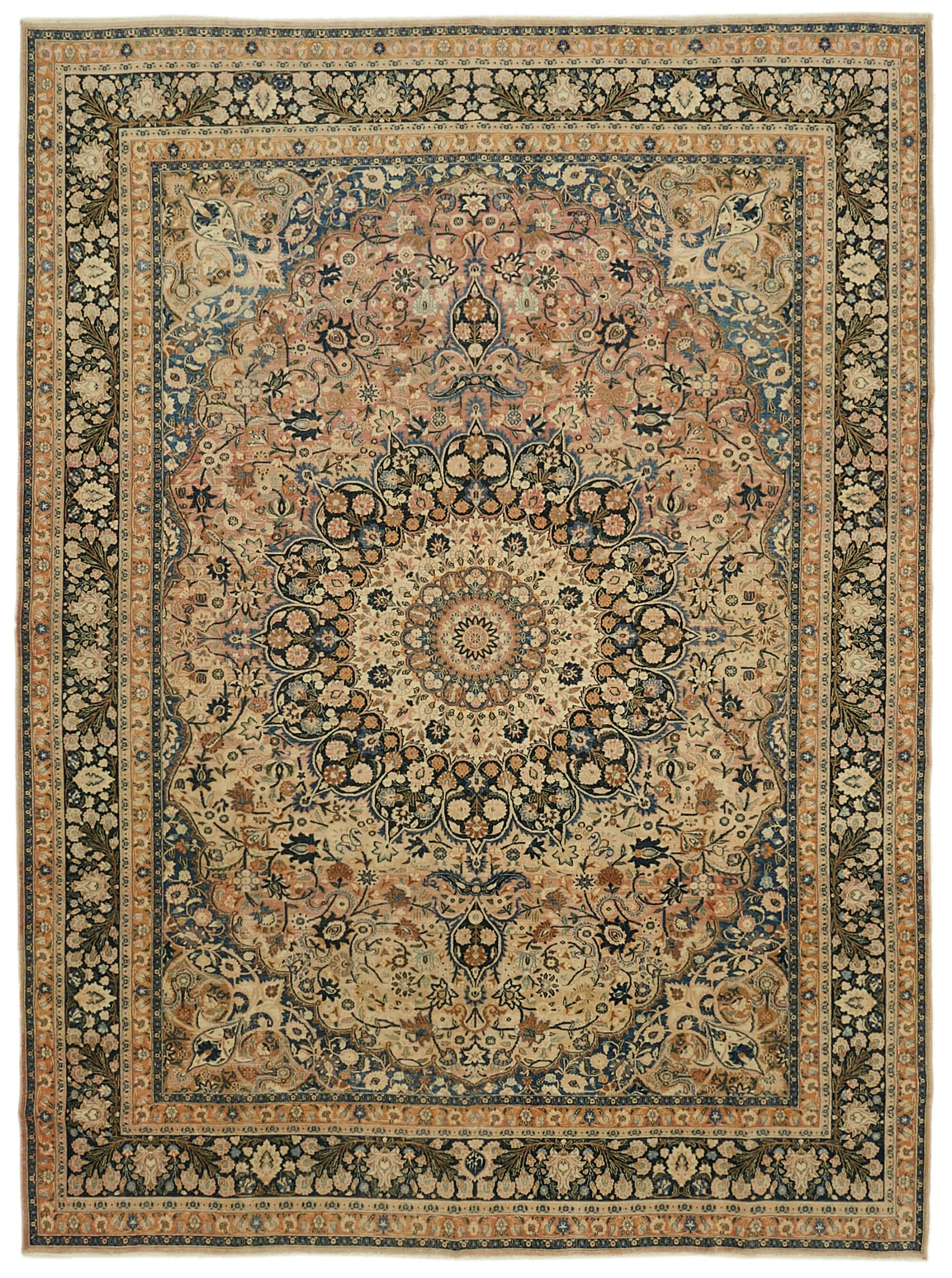 9x12 Beige Vintage Large Area Rug - 46438