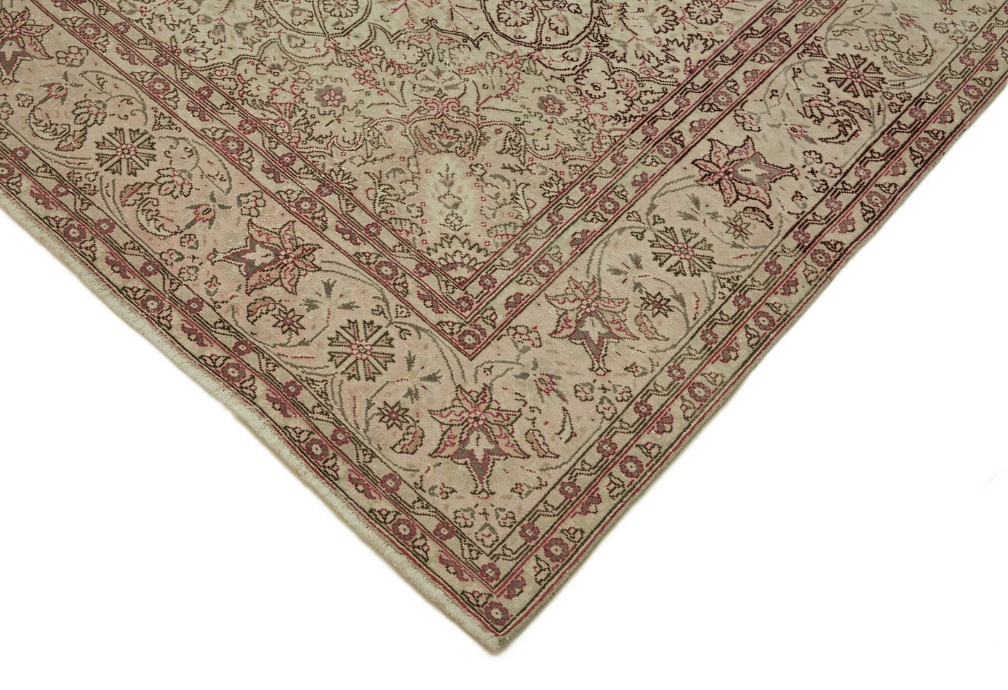 8x11 Beige Vintage Large Area Rug - 46439