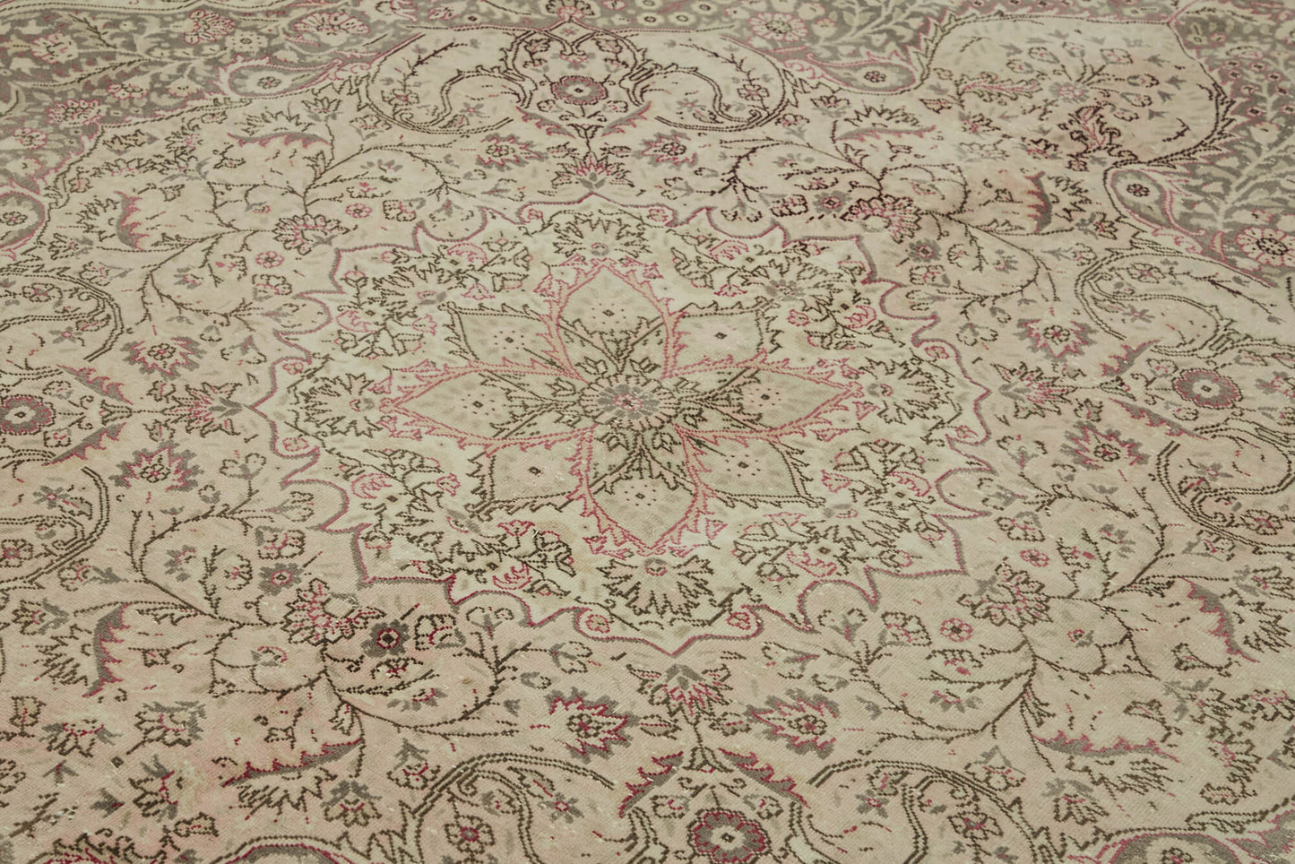 8x11 Beige Vintage Large Area Rug - 46439