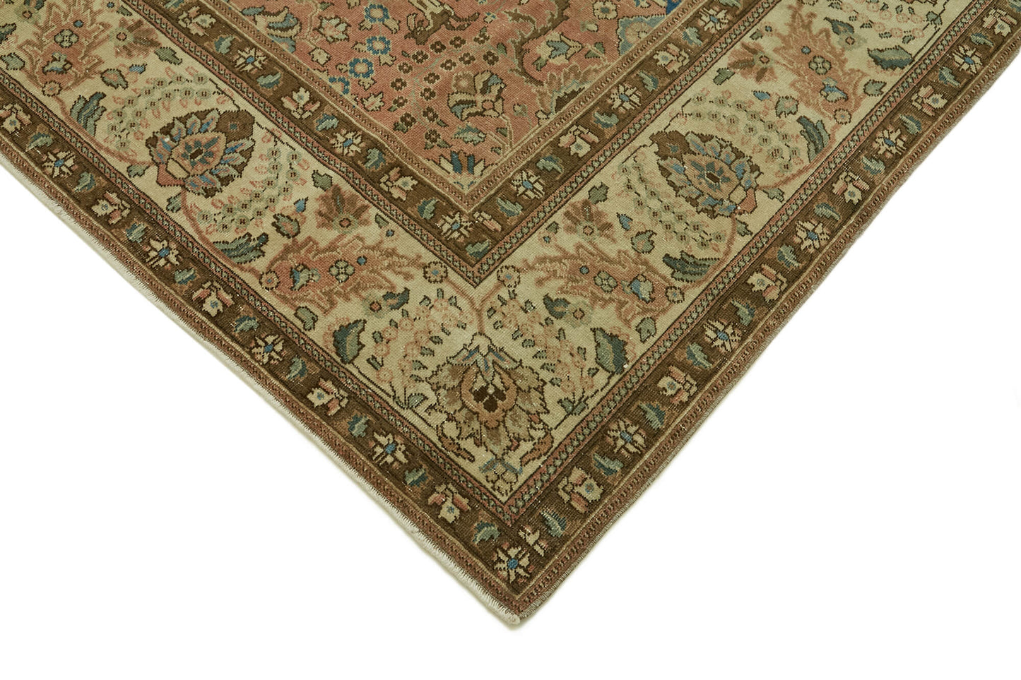 8x11 Beige Vintage Large Area Rug - 46441