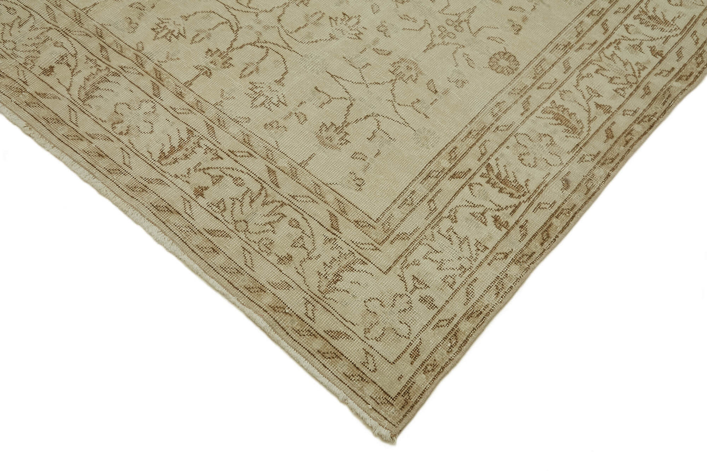 7x11 Beige Vintage Large Area Rug - 46443