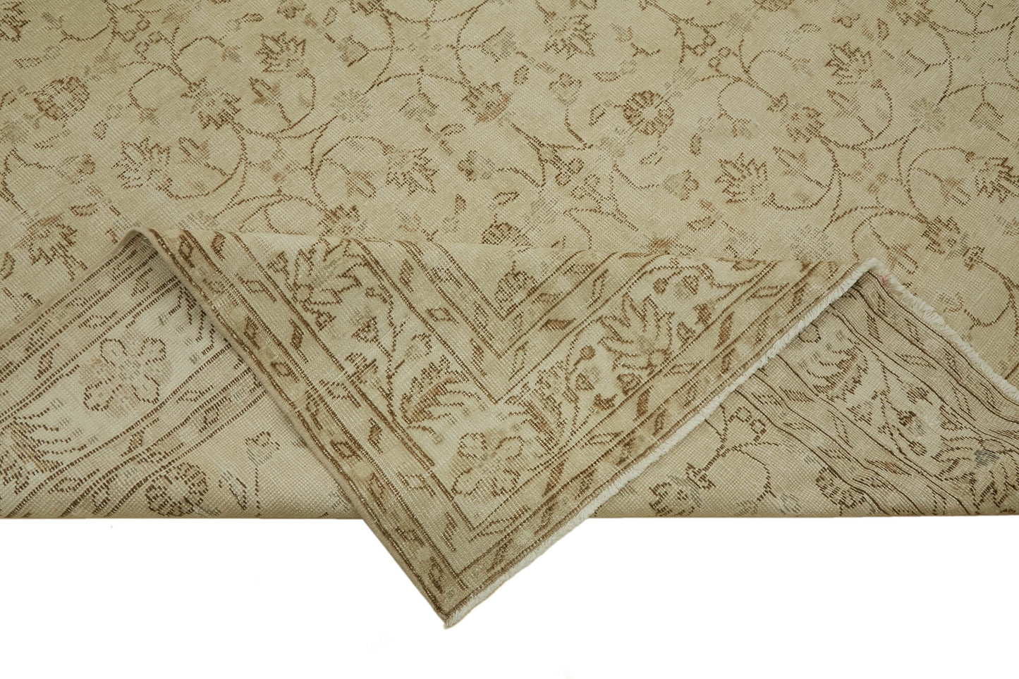 7x11 Beige Vintage Large Area Rug - 46443