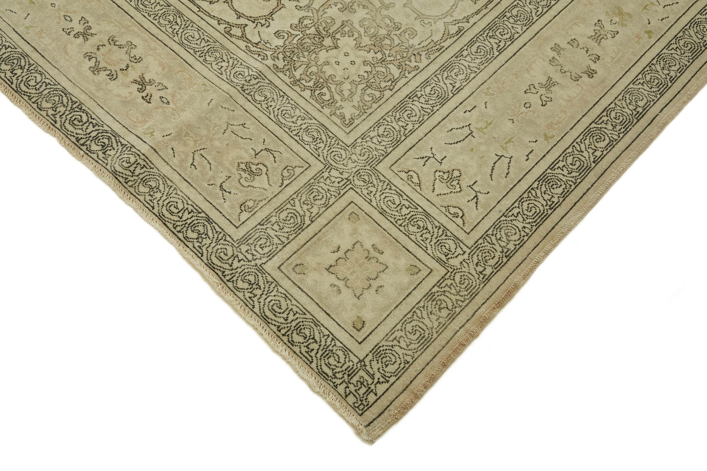 8x11 Beige Vintage Large Area Rug - 46447