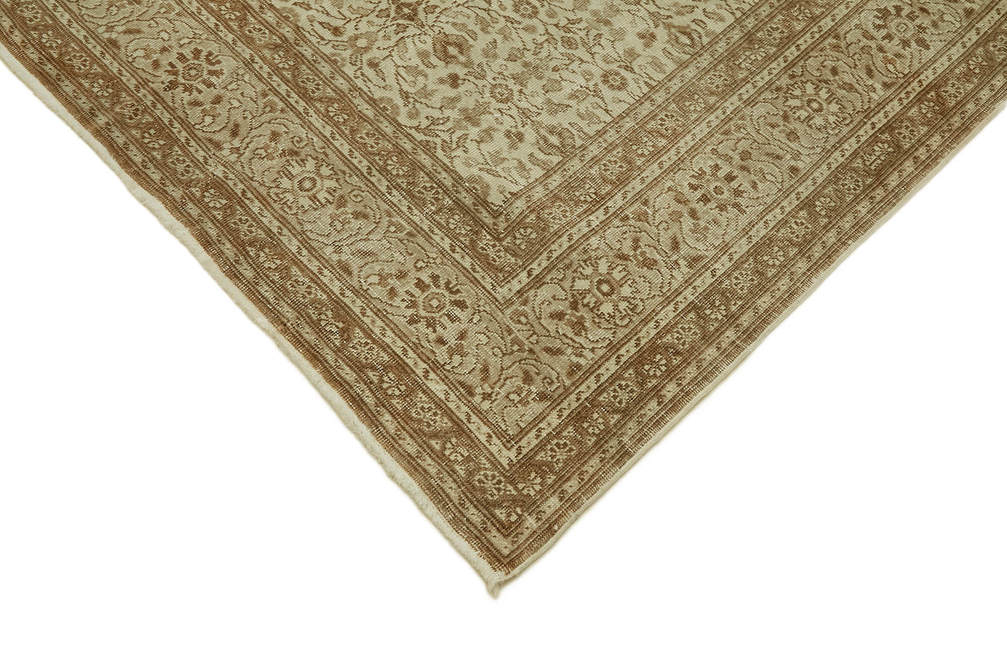 8x11 Beige Vintage Large Area Rug - 46449