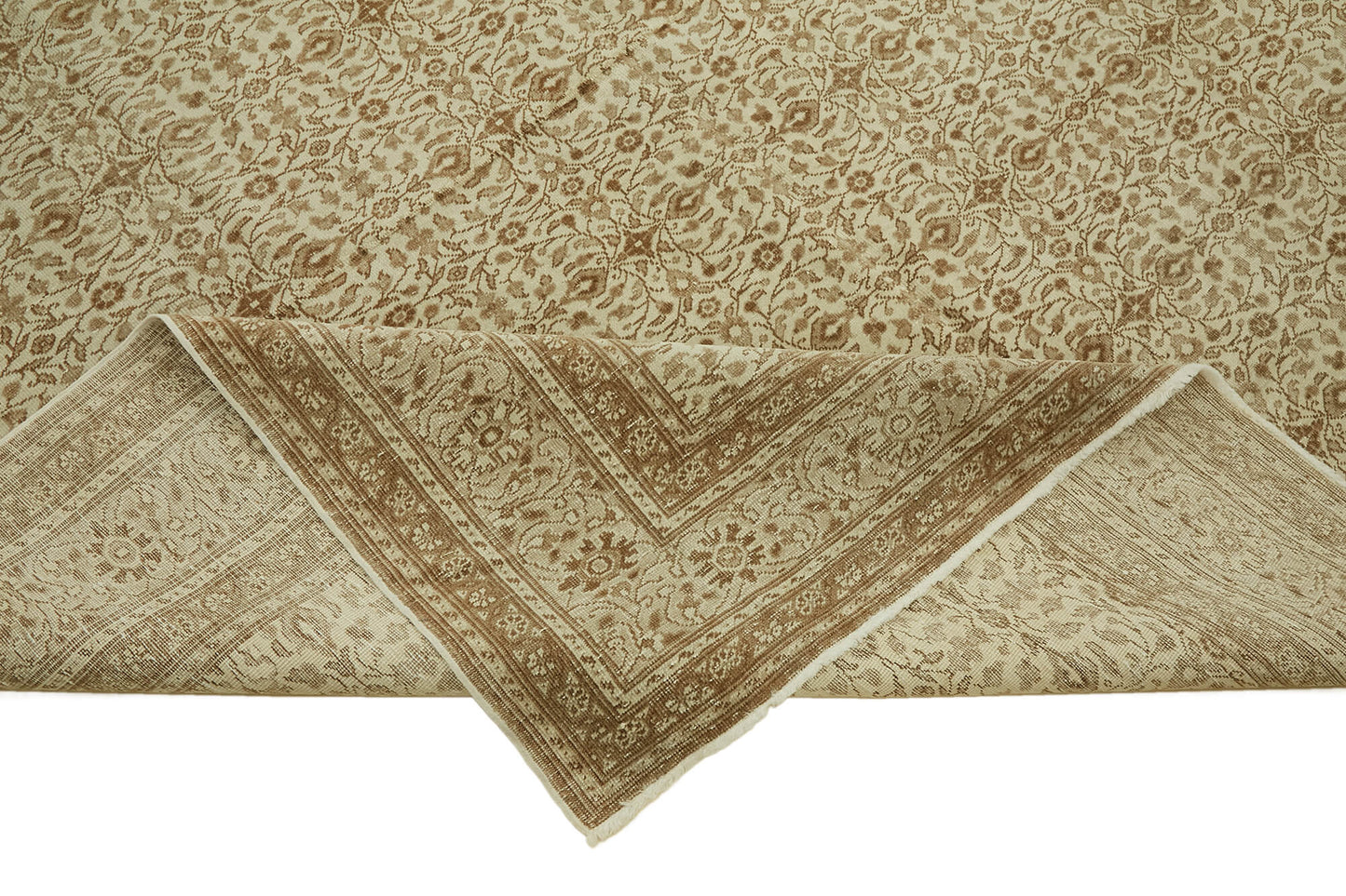 8x11 Beige Vintage Large Area Rug - 46449