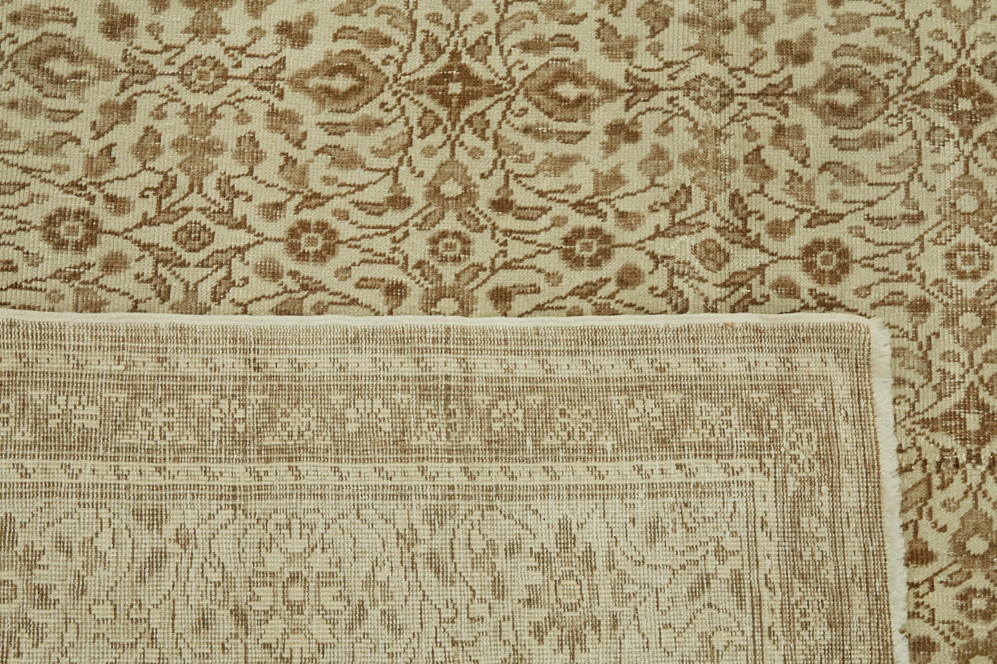 8x11 Beige Vintage Large Area Rug - 46449