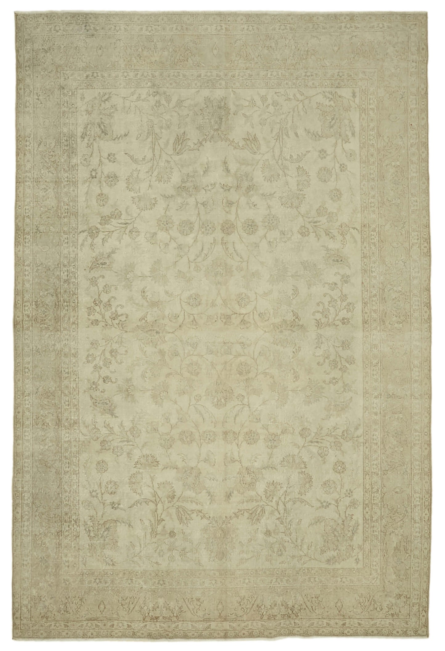 8x12 Beige Vintage Large Area Rug - 46450