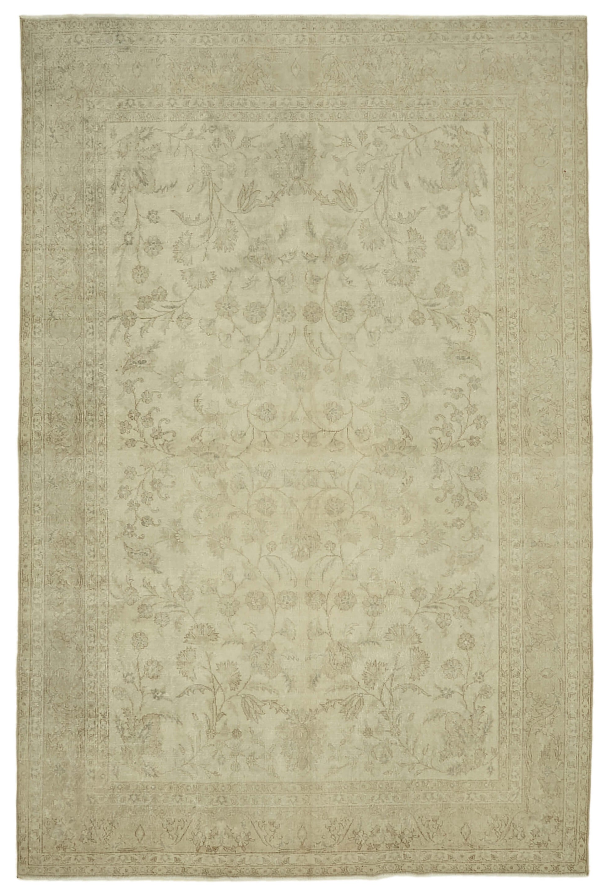 8x12 Beige Vintage Large Area Rug - 46450