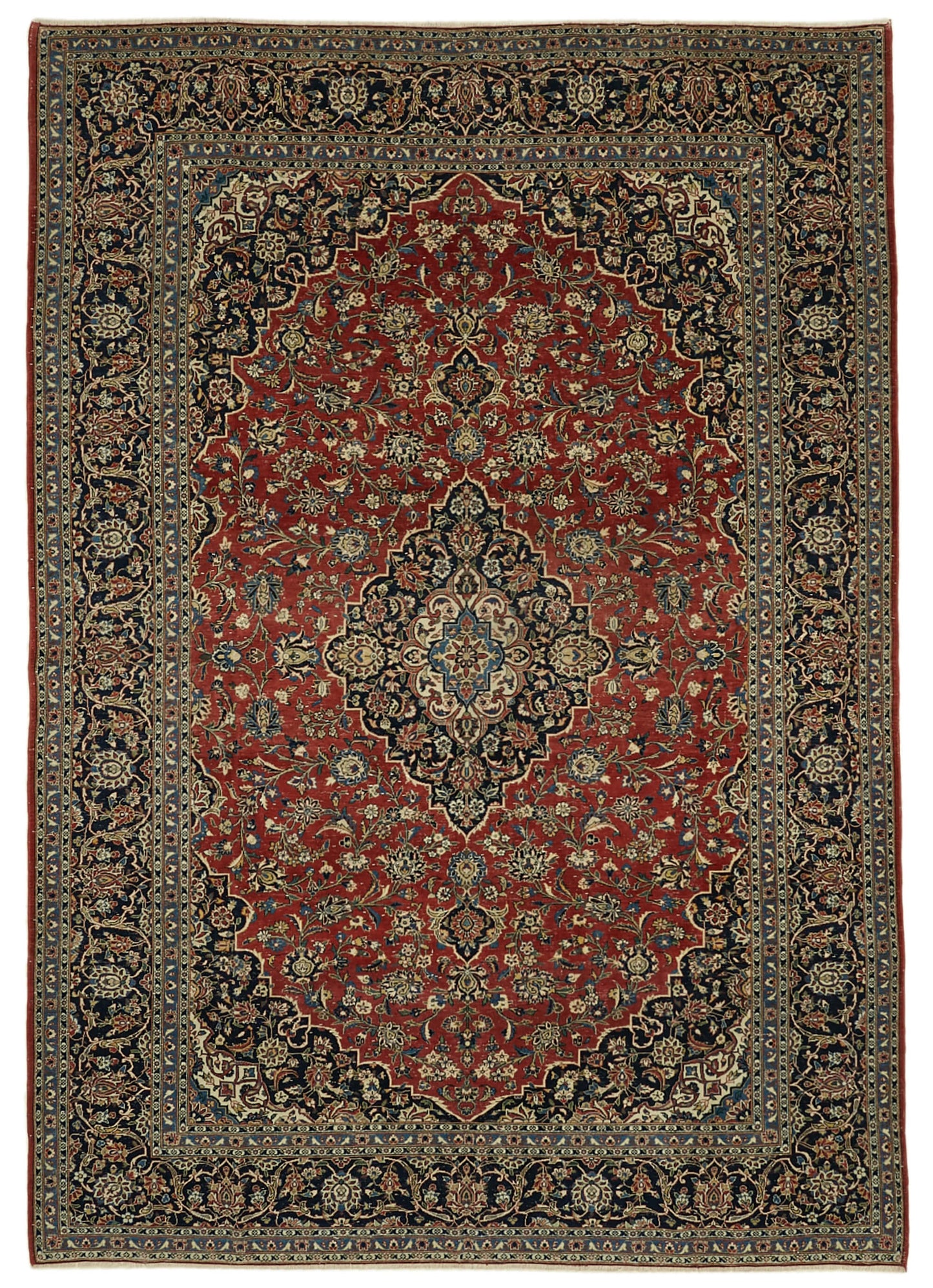 8x12 Red Vintage Large Area Rug - 46455