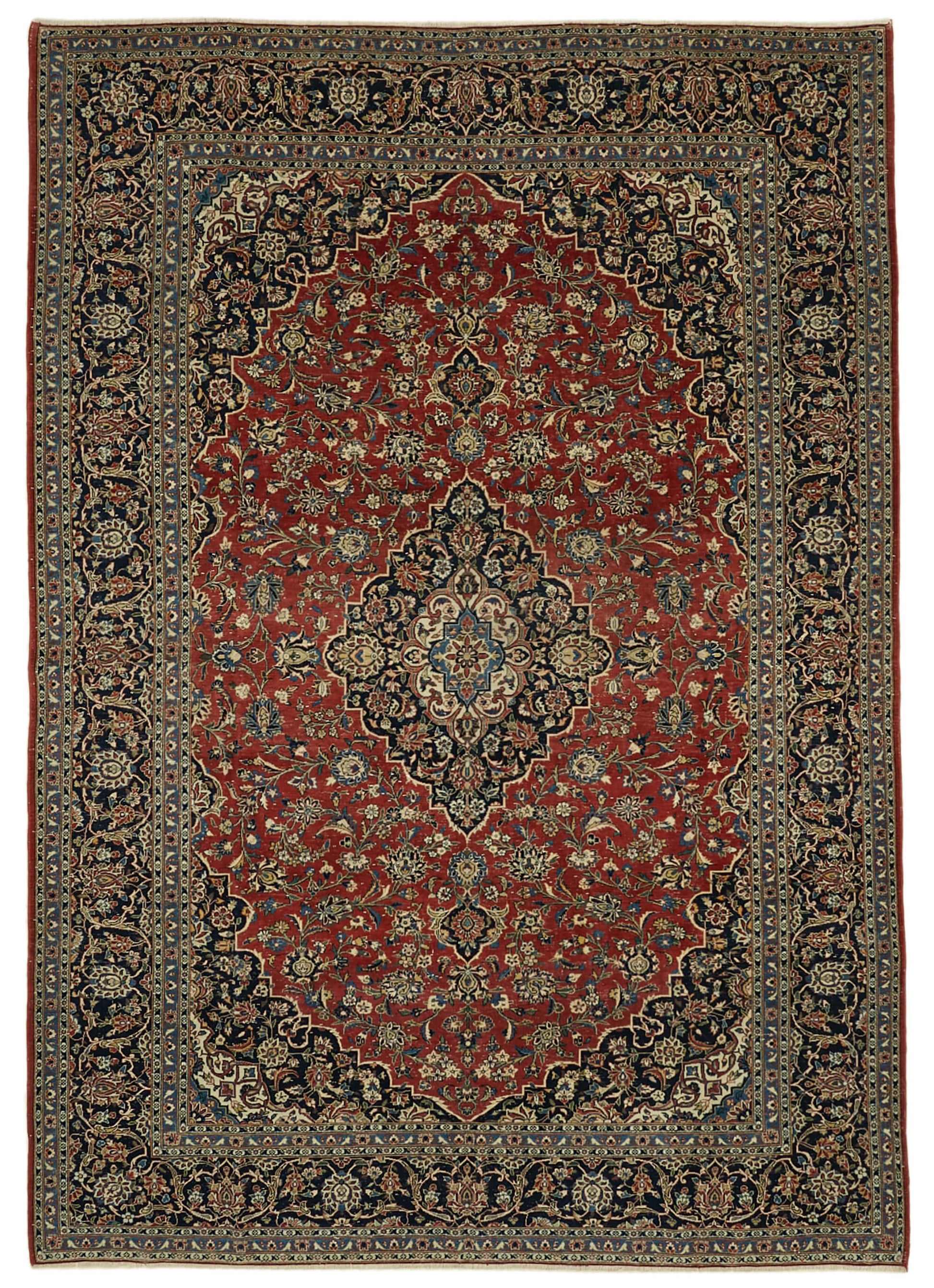 8x12 Red Vintage Large Area Rug - 46455