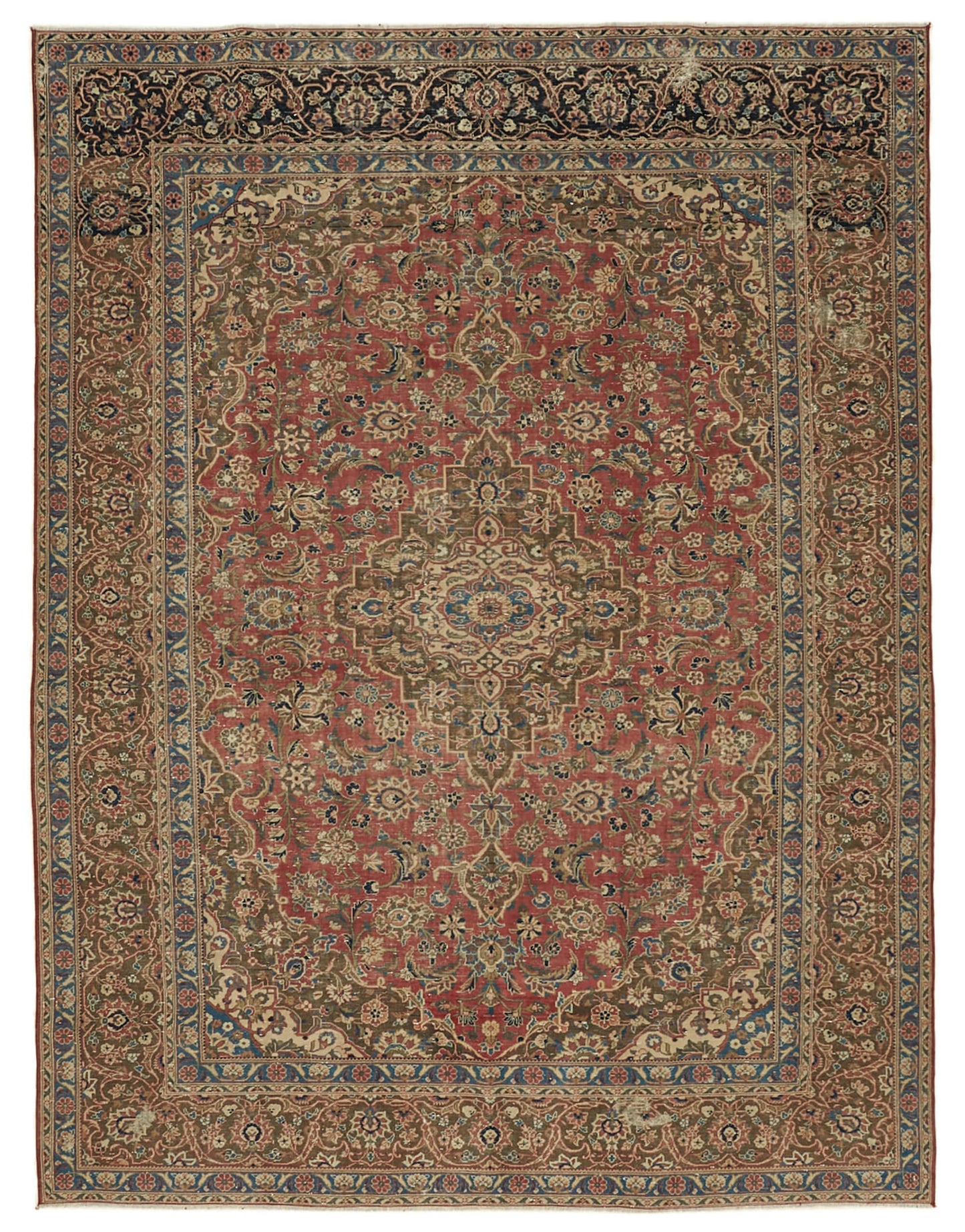 8x11 Red Vintage Large Area Rug - 46456