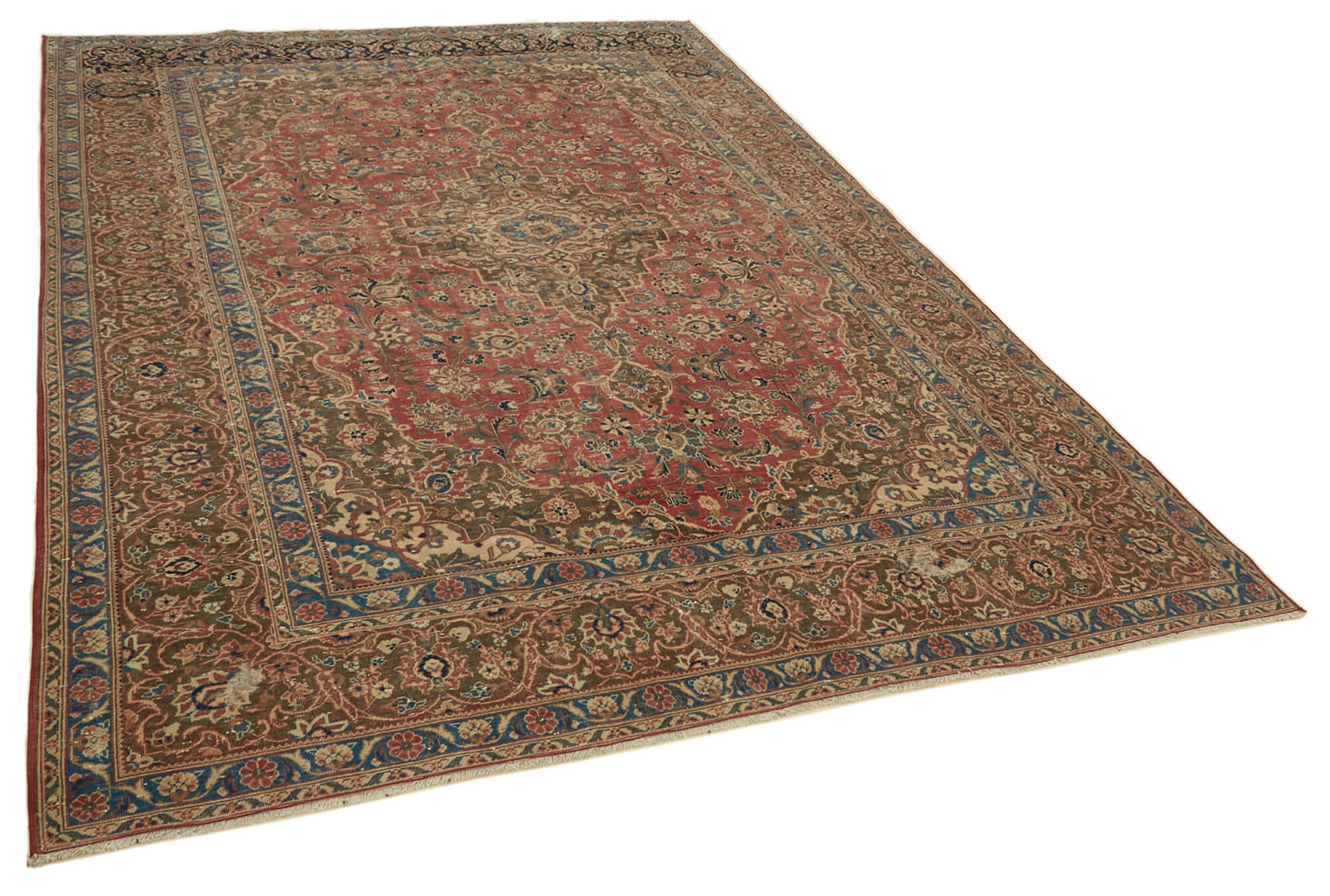 8x11 Red Vintage Large Area Rug - 46456