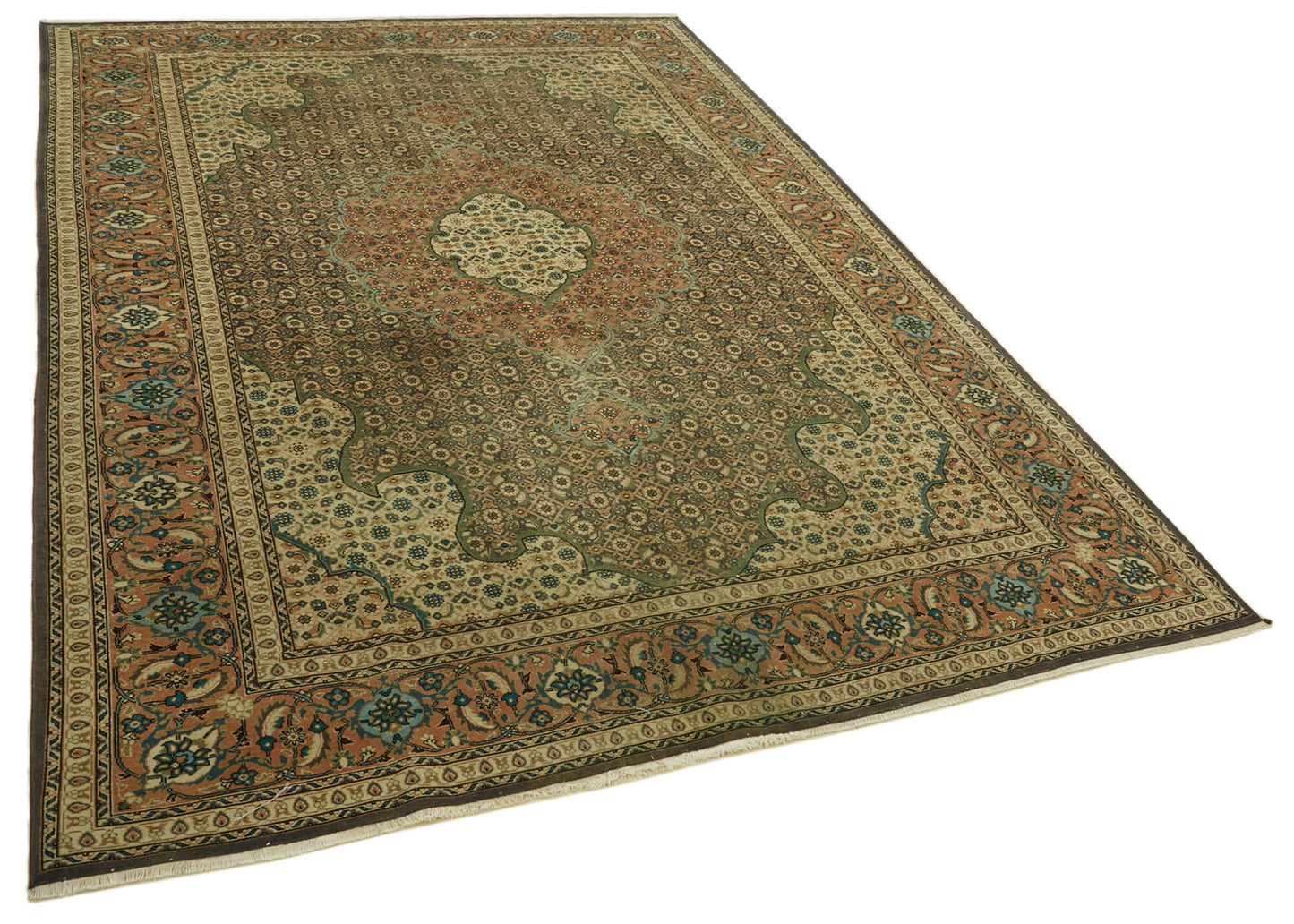 6x9 Beige Vintage Large Area Rug - 46458